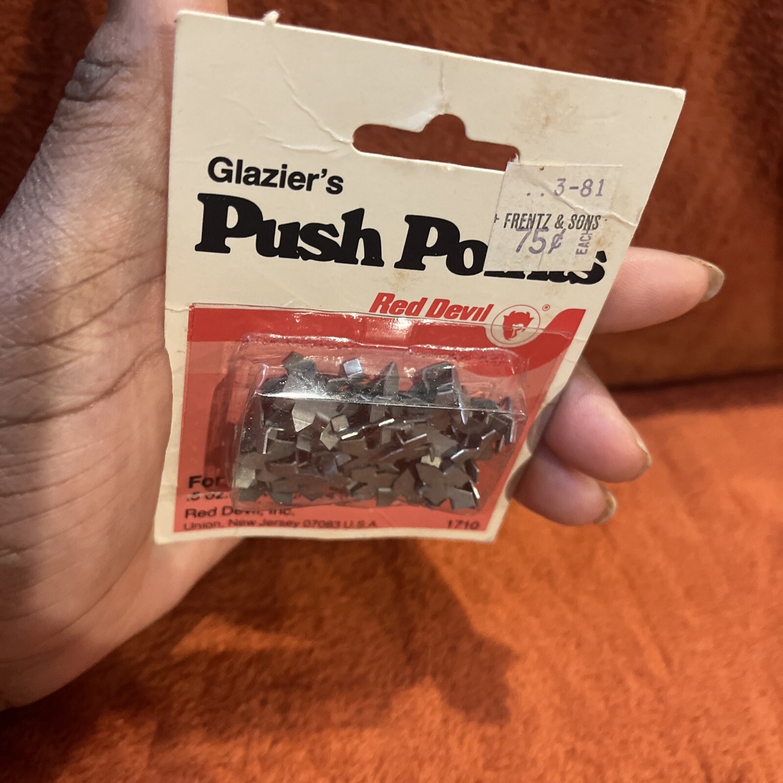 Vintage Red Devil Push Points