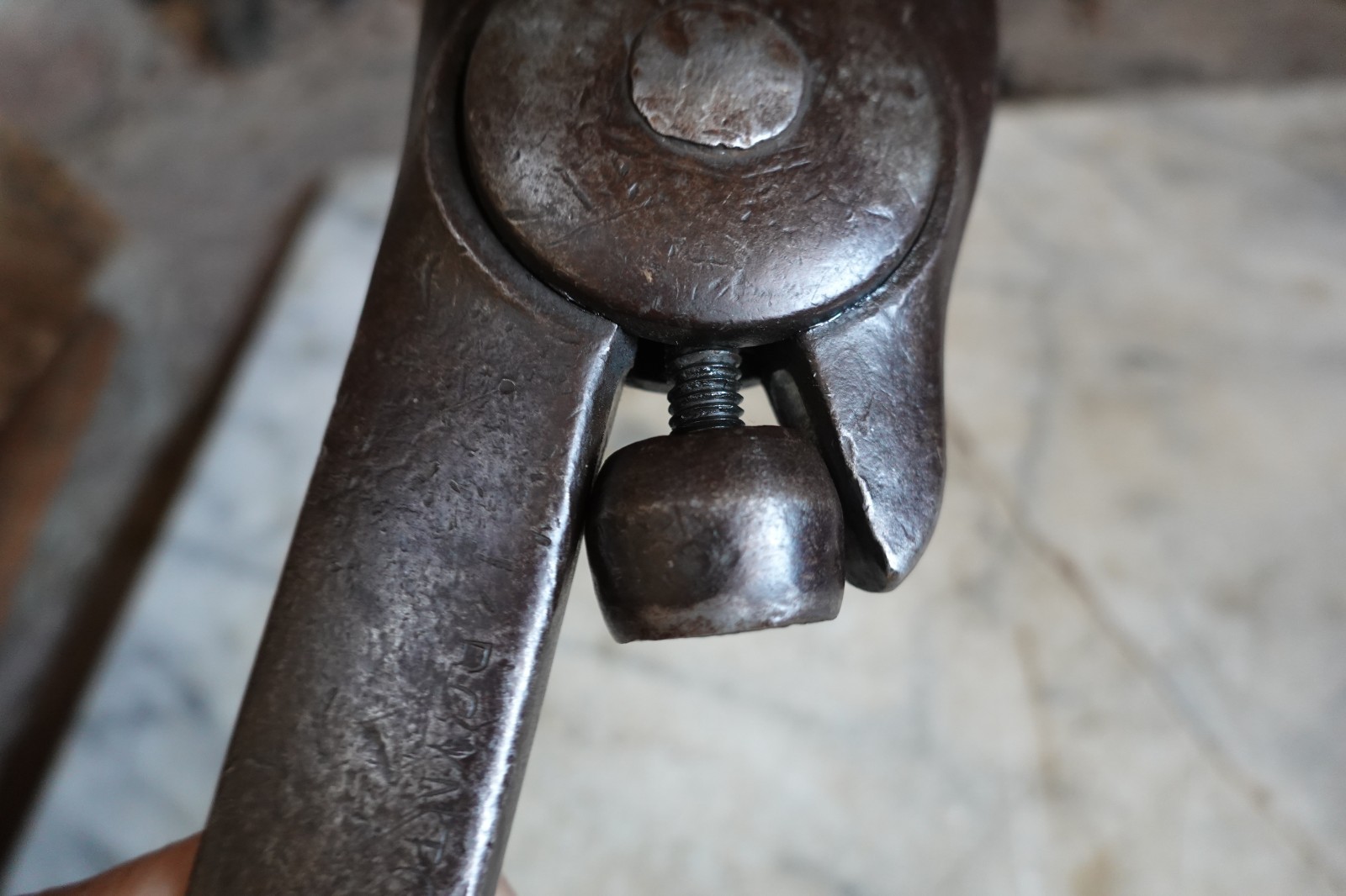 Antique “BOYNTON” ADJUSTABLE ALLIGATOR WRENCH Jun 14 1887 Mechanic Carpenter