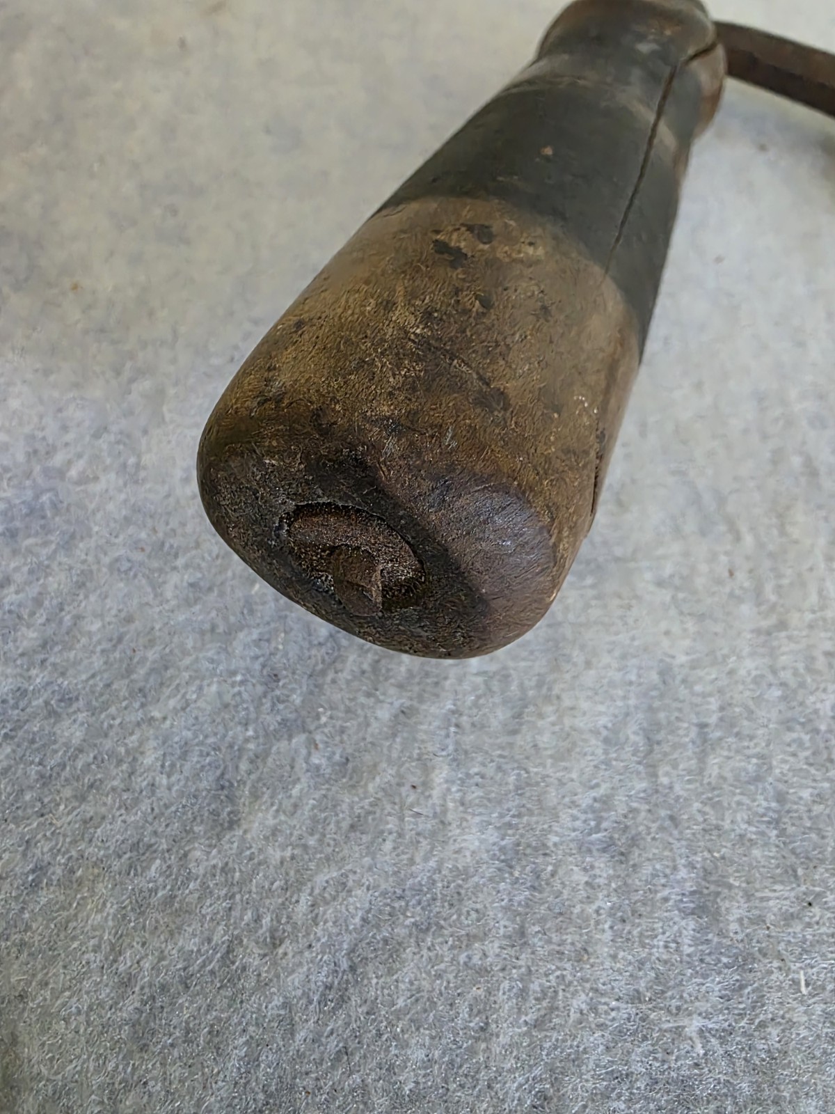 Rare Large Draw Knife – Unmarked – Antique – 16″ Blade, 23-1/2″ Total Length
