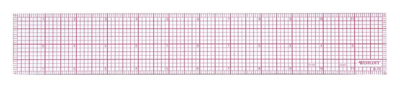 Versatile 12 In Beveled Ruler – Ideal for Artists and Students, Ultra Durable