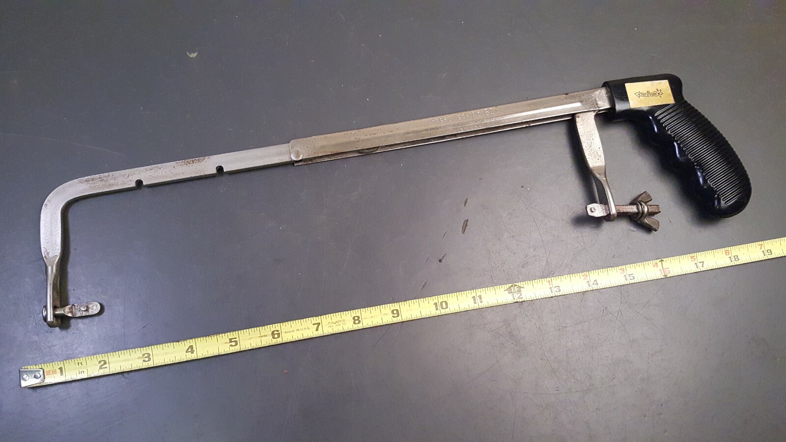 Vtg Great Neck Hack Saw No. 50 (3 size configs) Black Ergo Grip Handle Made USA