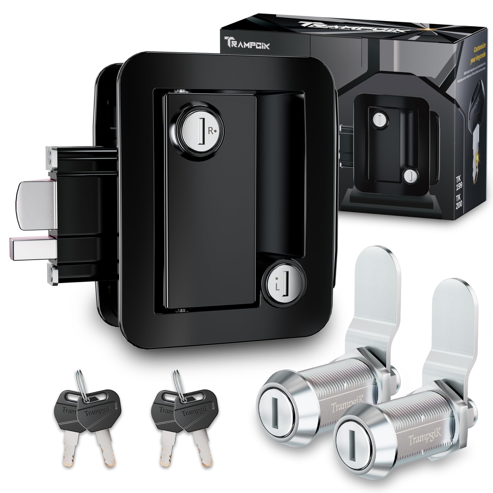 RV Door Lock1 Camper Door Lock with Storage Locks Combo for Trailer Entrance …