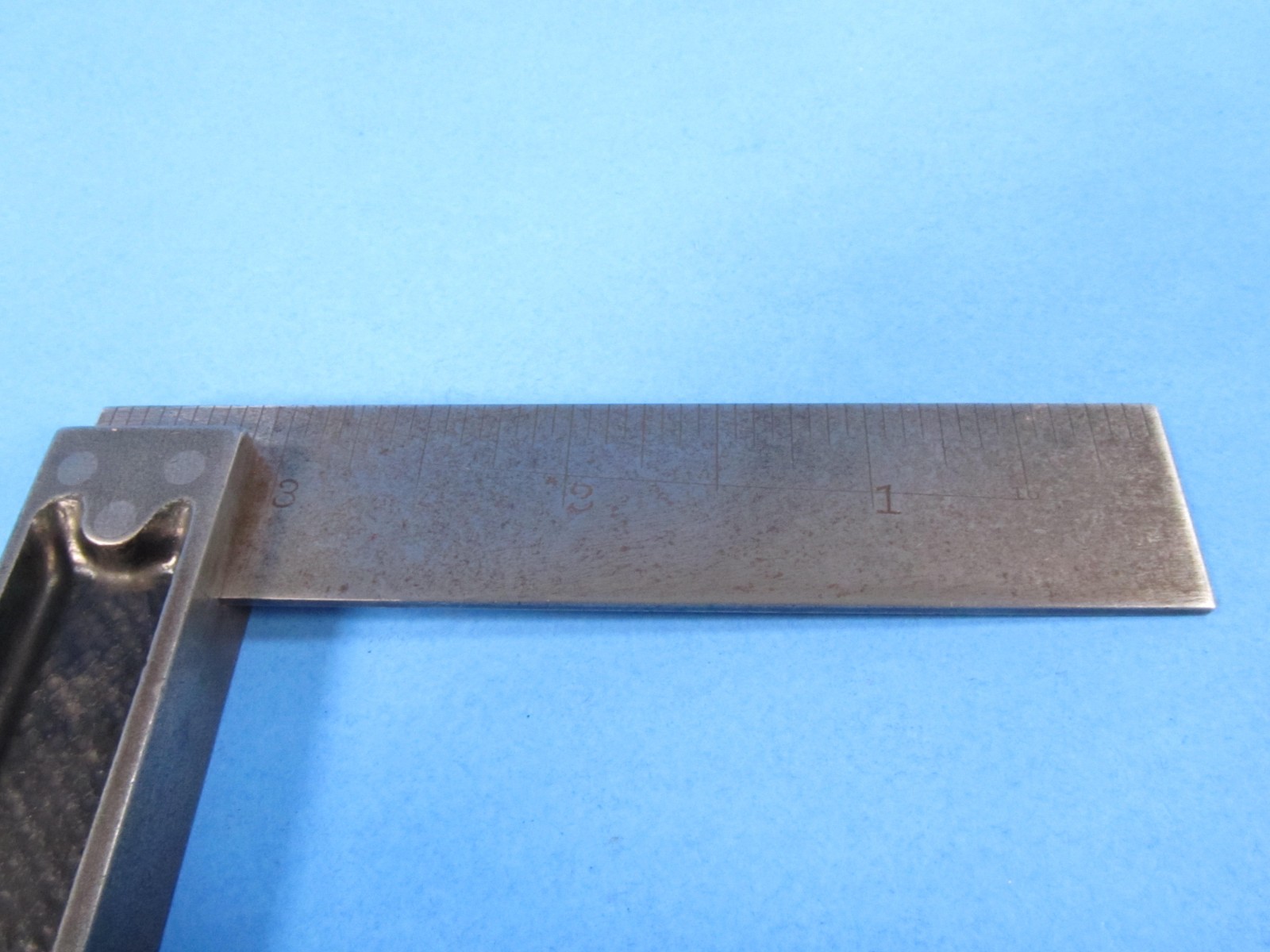 uncommon 3″ Standard Tool Co Athol Massachusetts try square w/ cast iron handle