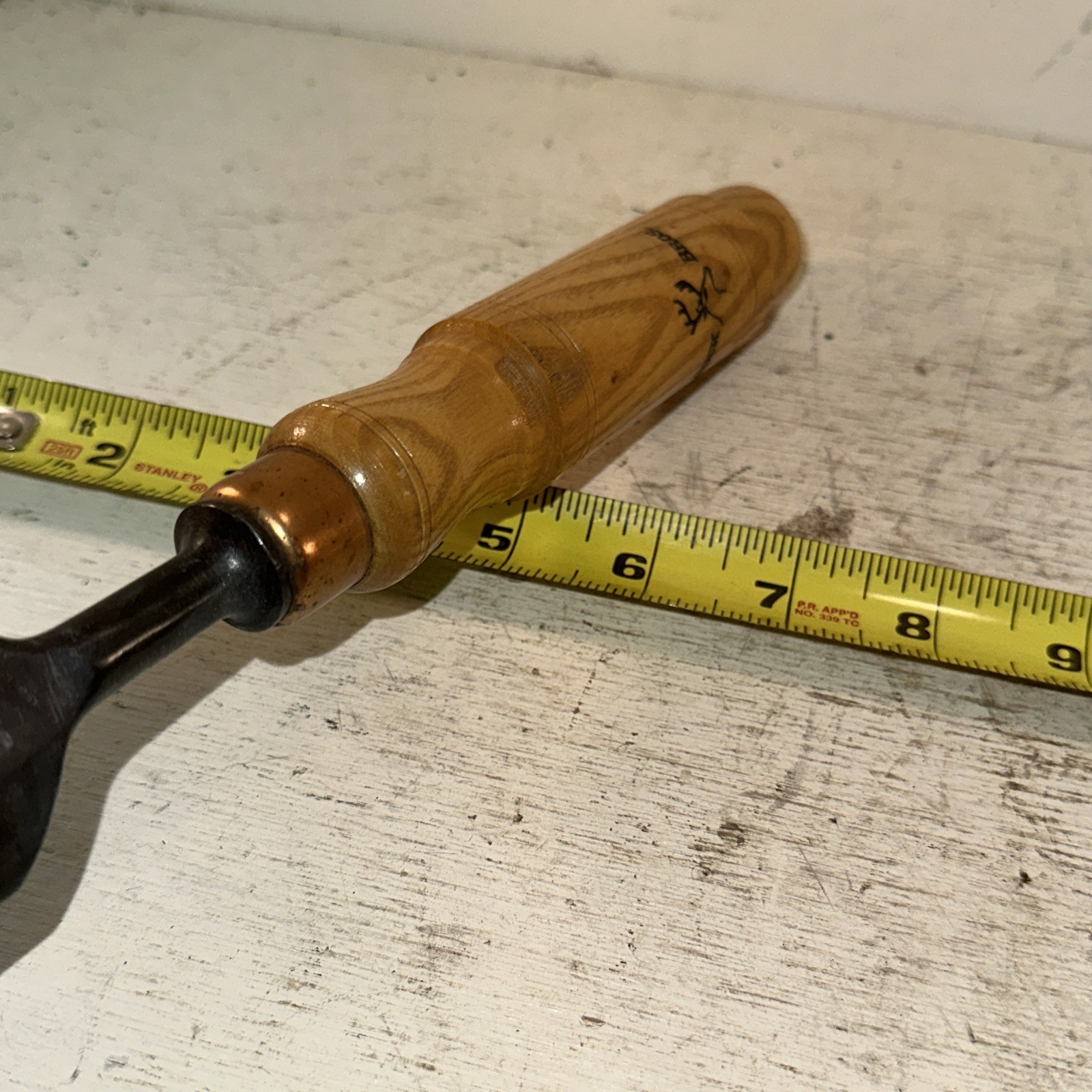 Vintage Buck Bros England 1-1/2”Crank Neck Paring Chisel Wood Working Tool