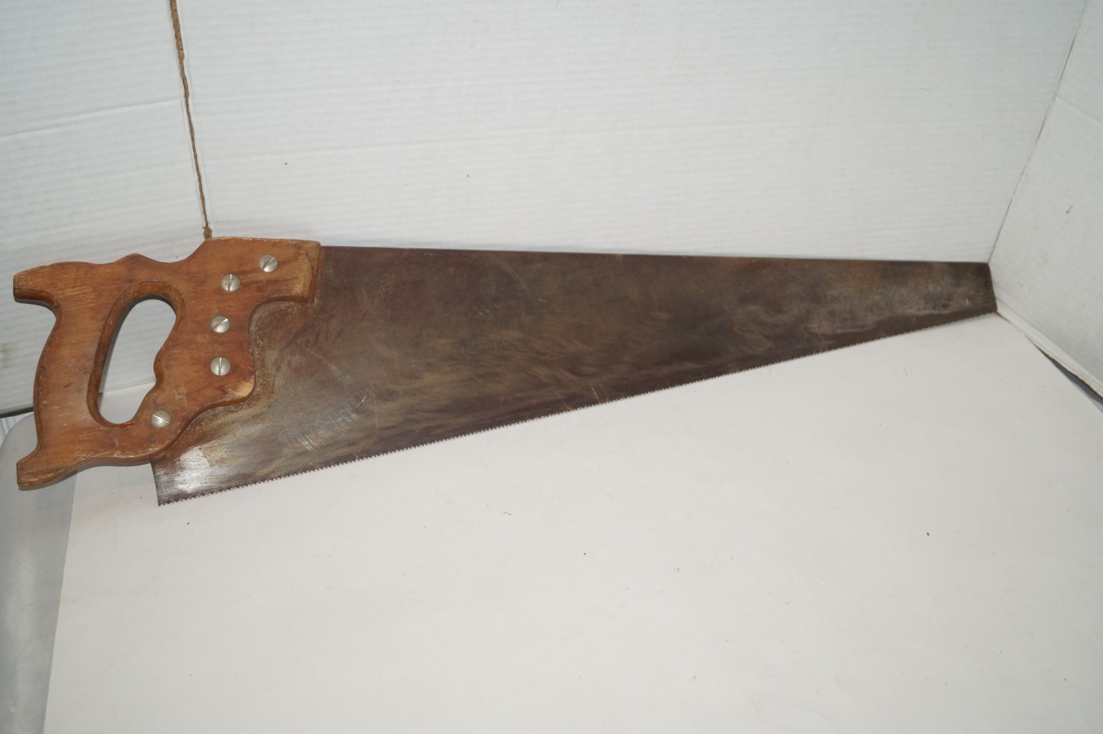 Vintage Antique Disston Handsaw Hand Wheat design 29″