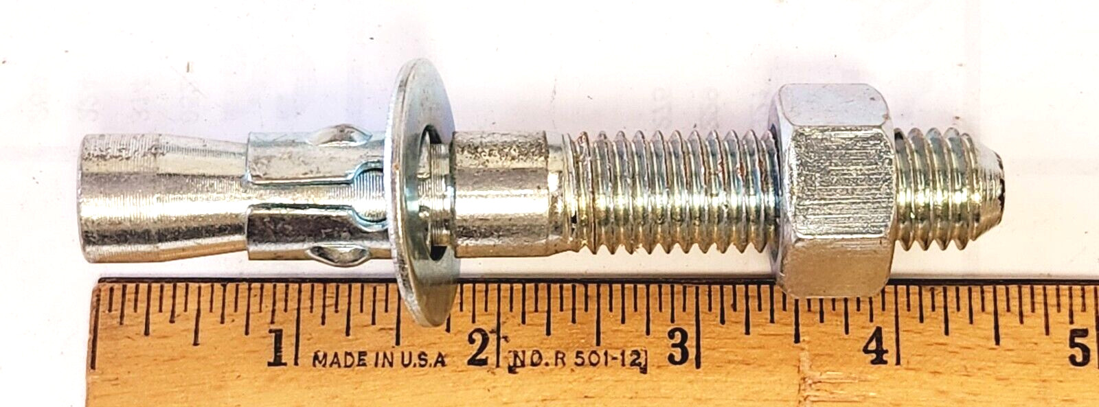 CONCRETE “WEDGE” ANCHOR BOLTS, Z.P. 5/8-11″ THREAD x 4-1/2″ LENGTH (8PC_NEW)