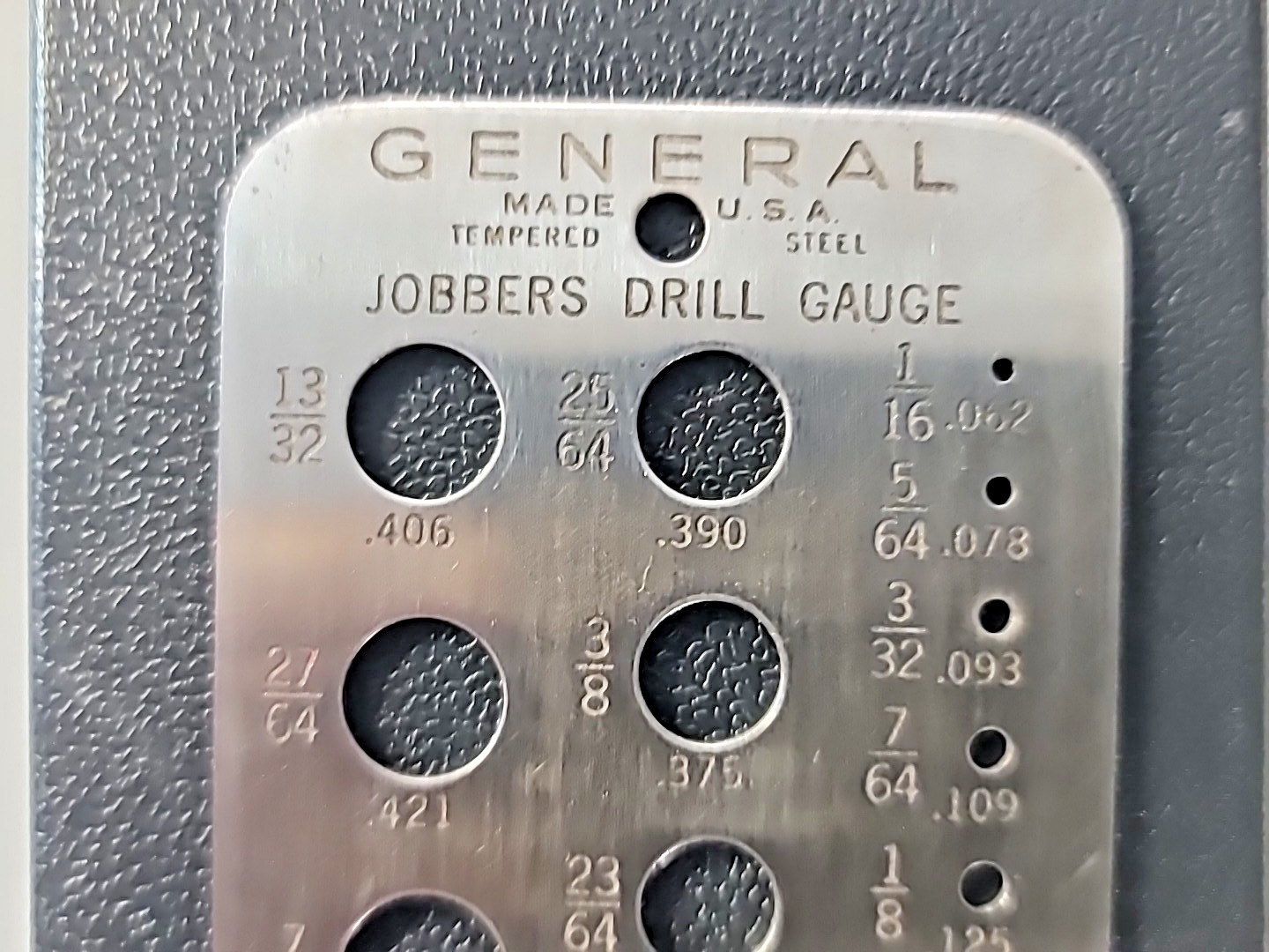 Antique No. 14 Jobbers Drill Gauge By General Hardware Co. Fir Machining, USA/NY