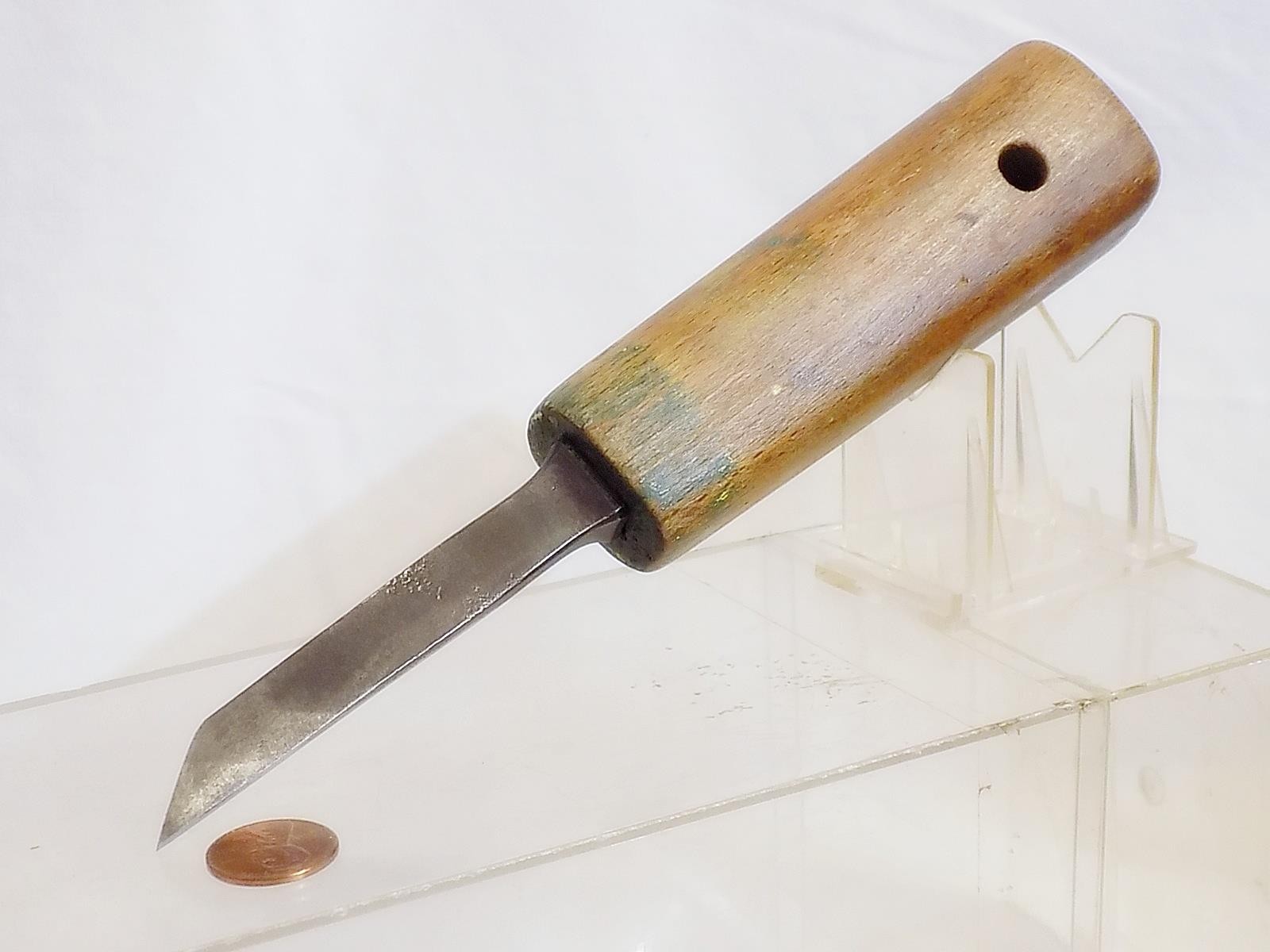Antique Anton Berg Woodworking Mortise Chisel Pig Sticker 3/16″ Cut 8.5″ Long