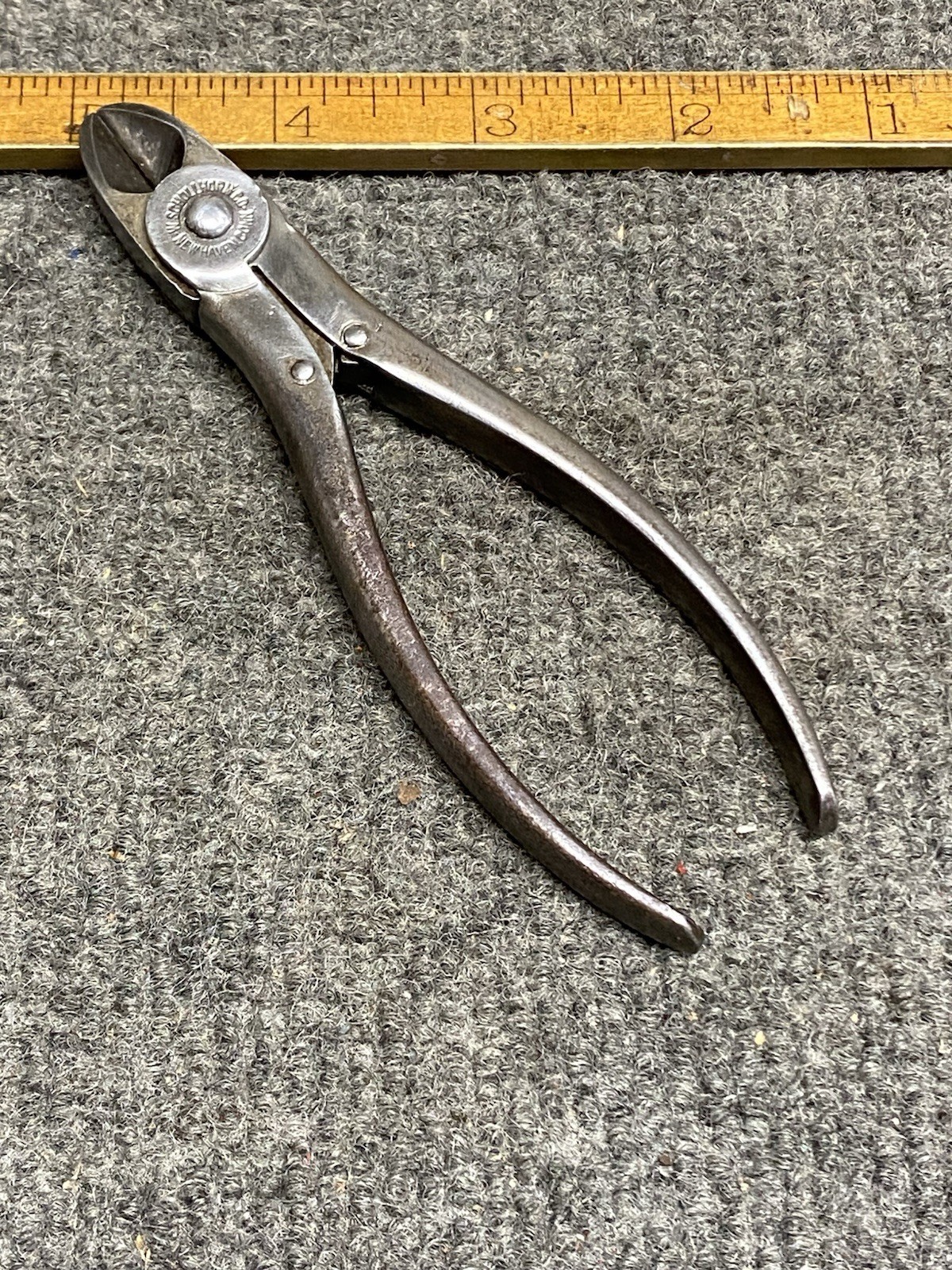 Rare Vintage W. Schollhorn & Co Ideal 5” Diagonal Cutters Pat Apr. 2, 1907 USA