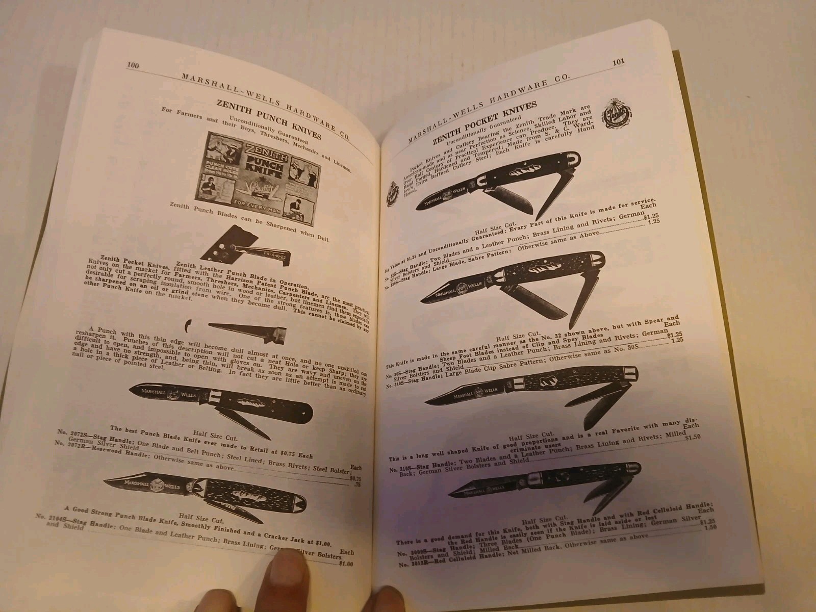 Zenith Tools and Cutlery Marshall-Wells Hdwe. Co. Catalog Facsimile