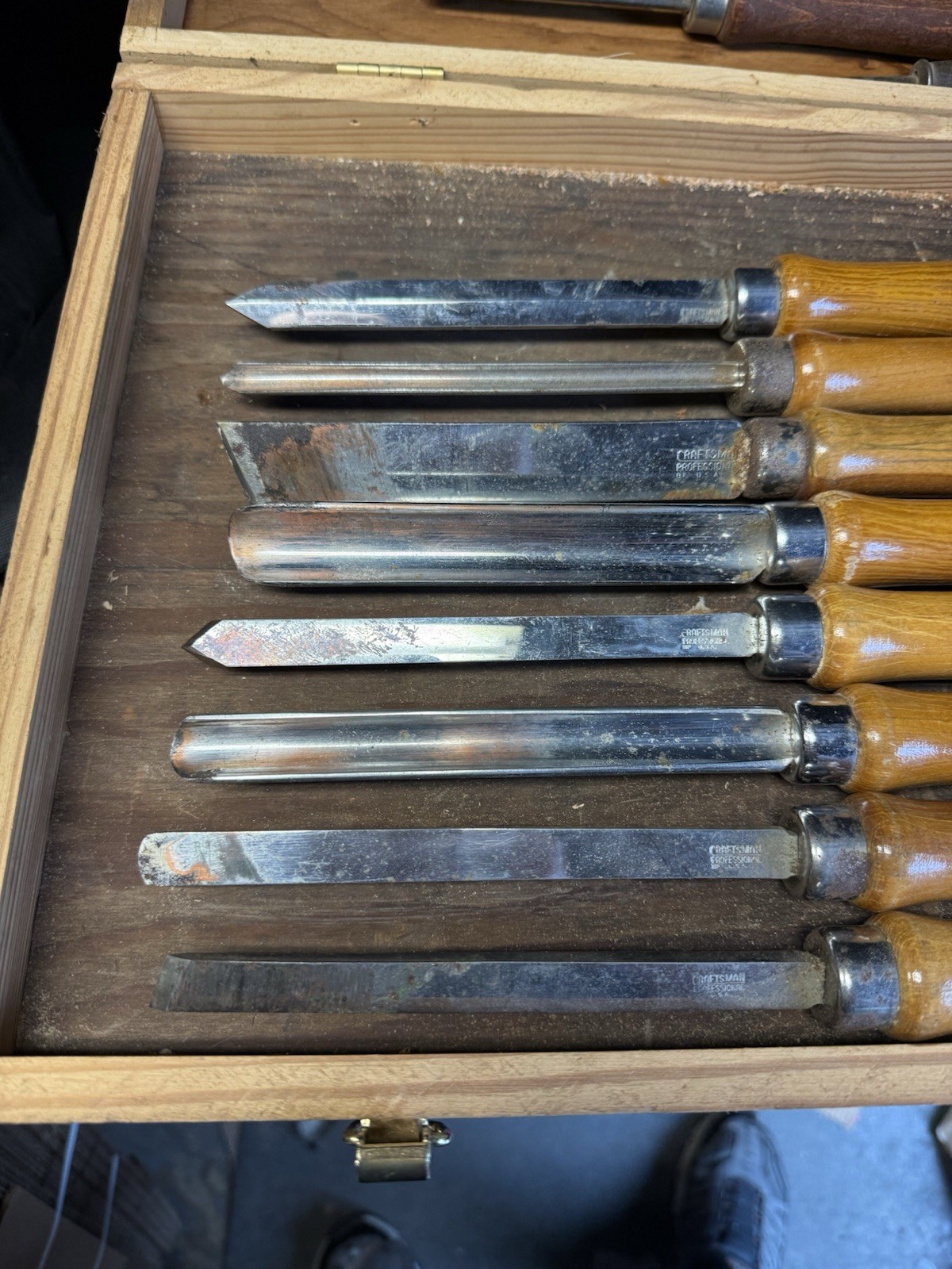 14 + 1 Craftsman Pro Wood Turning Lathe Chisel Set 6 High Speed Steel