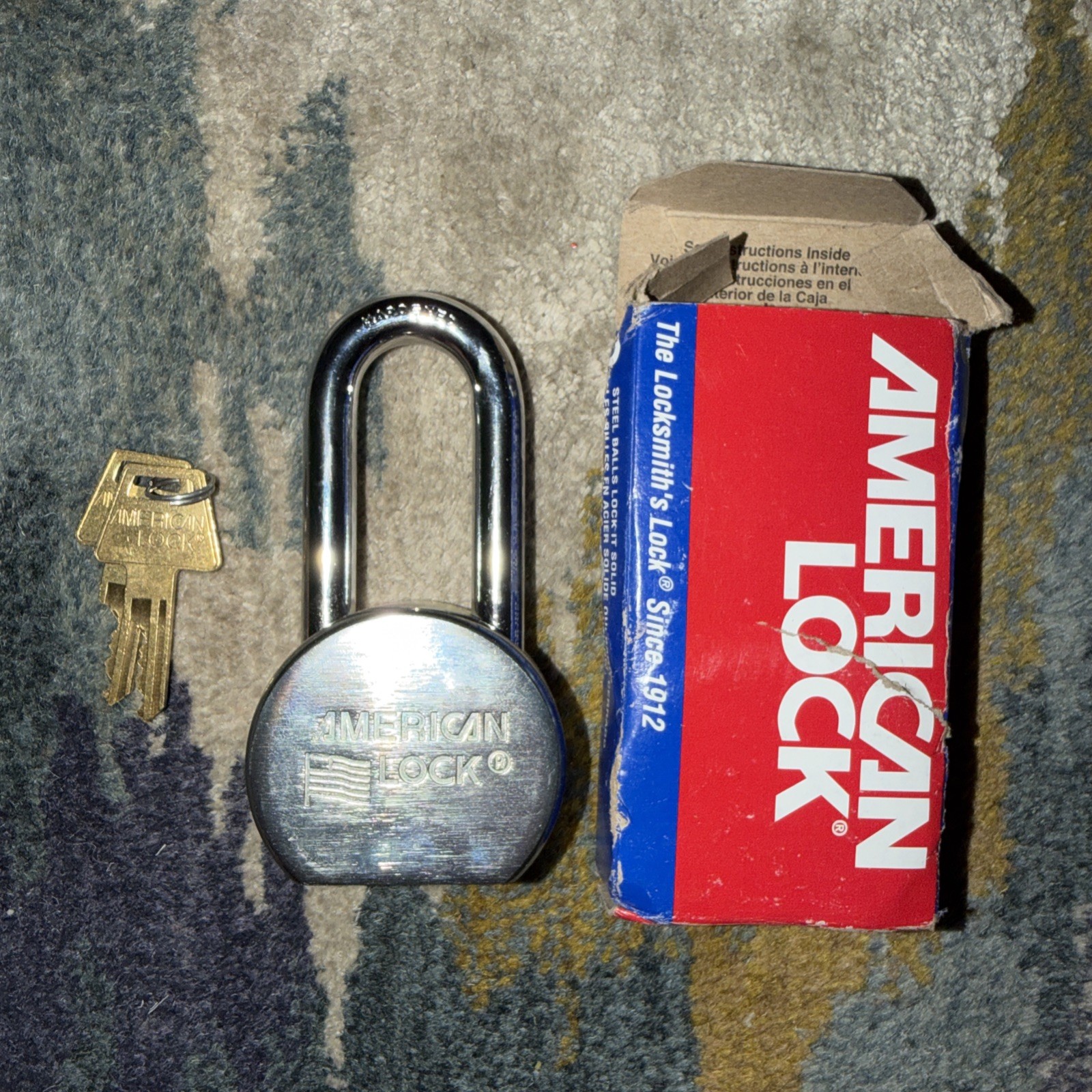 American Lock A703KA35257 2-1/2″ Case Hardened Steel Padlock New