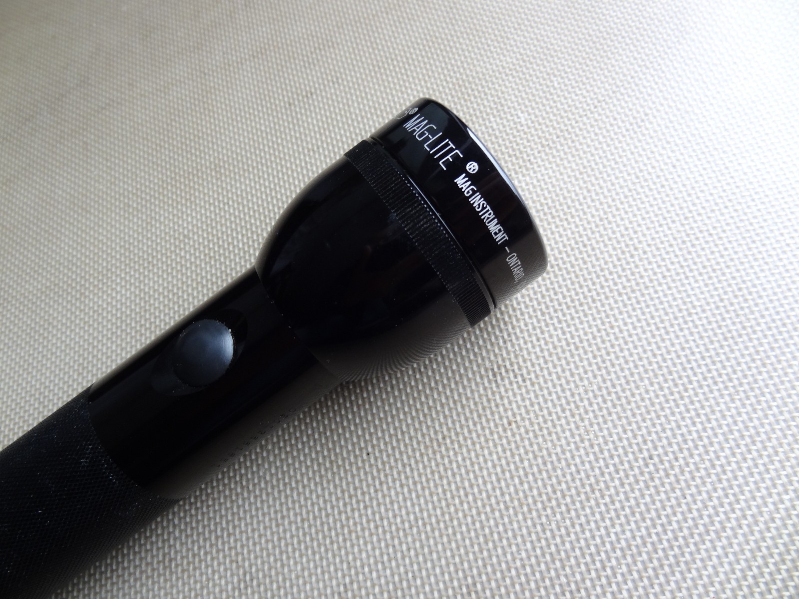 Vintage Mag-lite 2D 10″ Black Aluminum Flashlight – Made in USA -D2012861851
