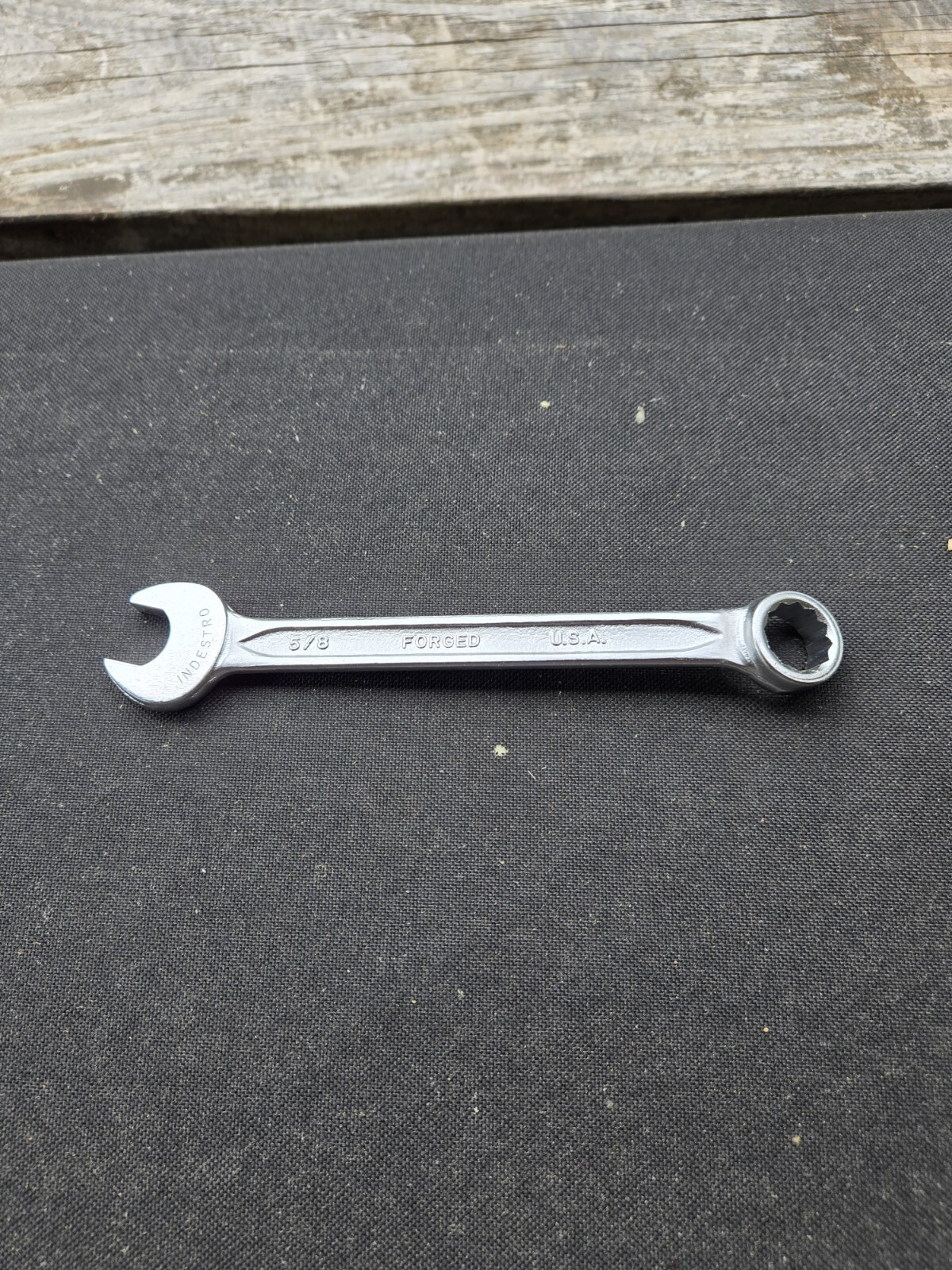 Indestro Model 1075 5/8” Open & Boxed End Combination Wrench 12 Point Box End