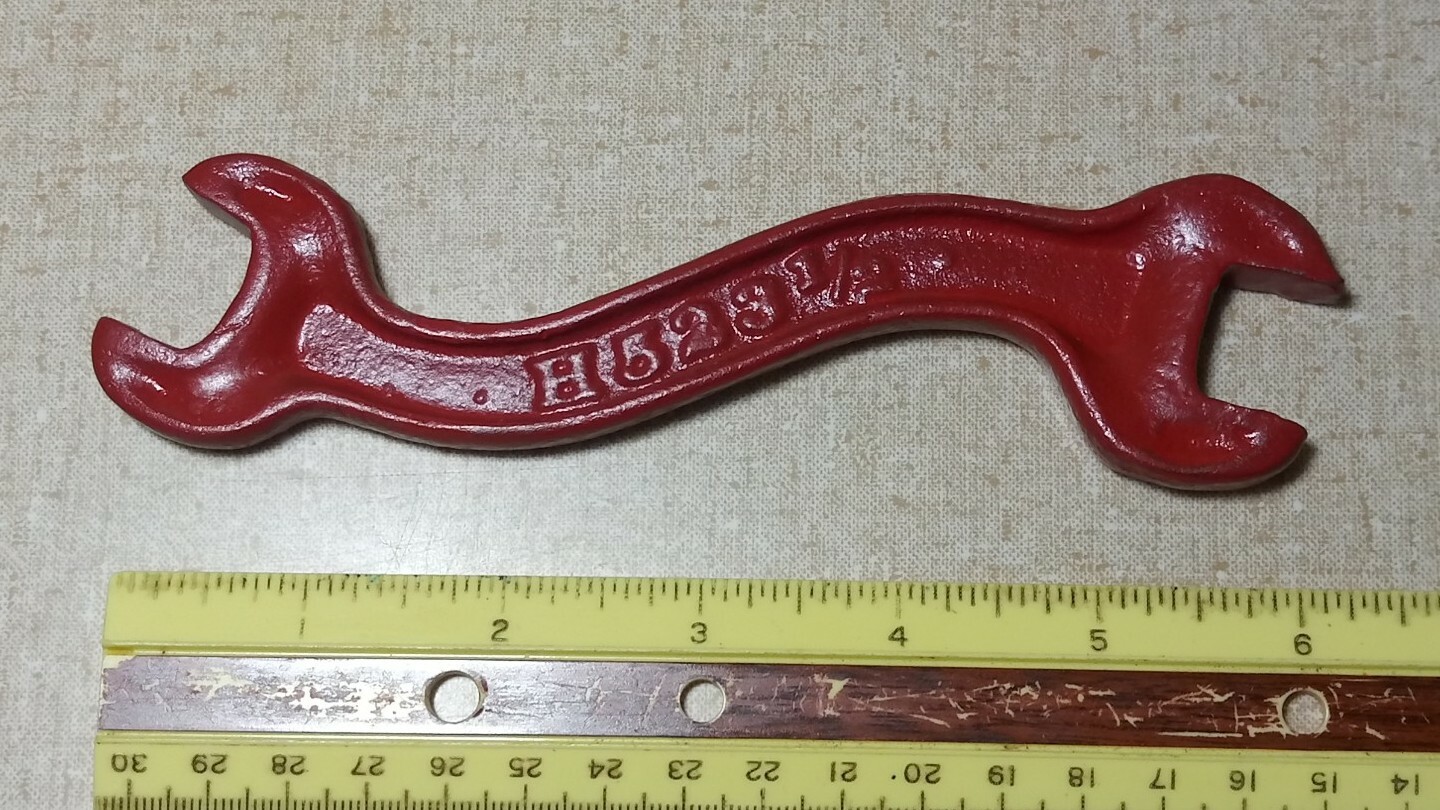 Antique IH H523 1/2 Tractor Farm Implement Plow Square Head Wrench Tool