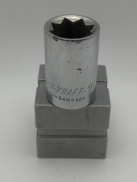 Vintage Powr-Kraft 1/2″ Drive 9/16″ Socket Rare Montgomery Ward