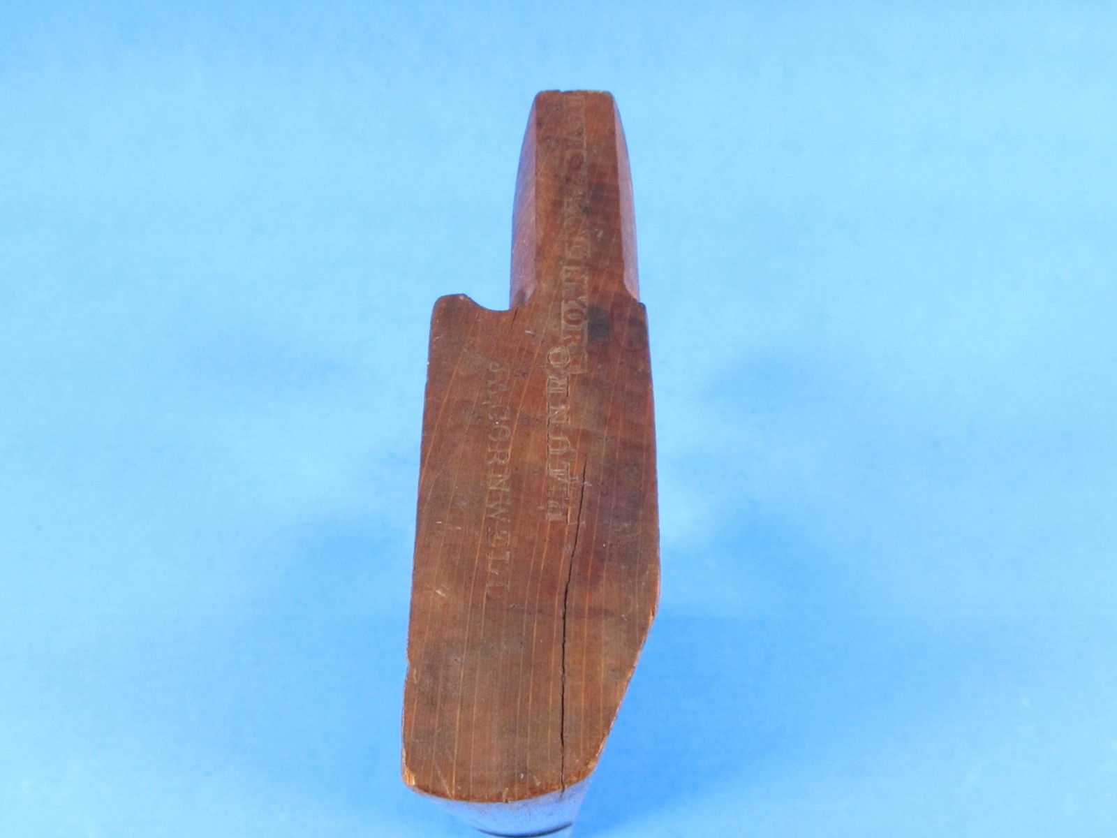 Davis & King No 10 round wood molding plane New York City 2* mark & Wm Ash iron