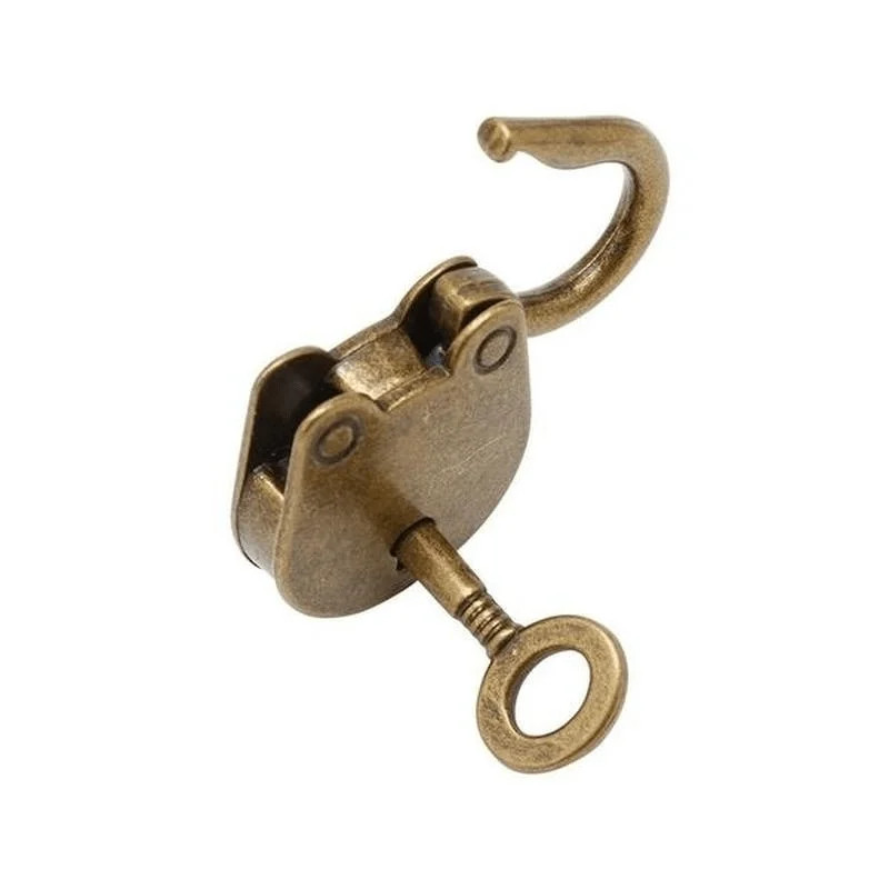 2.5×3.5cm Unlock the Charm of the Past with This Mini Vintage Metal Lock and Key