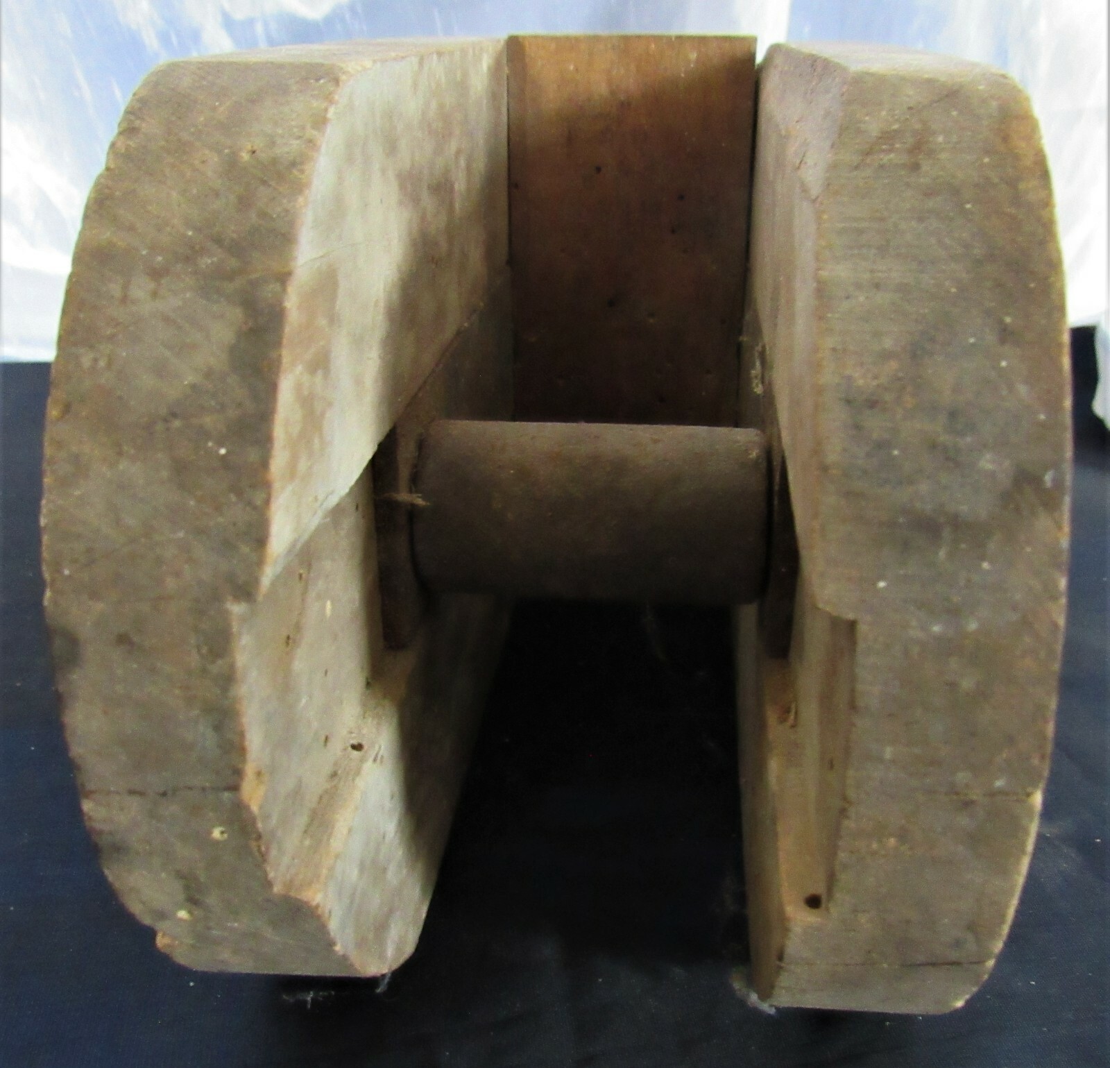Antique Primitive Wood Pulley