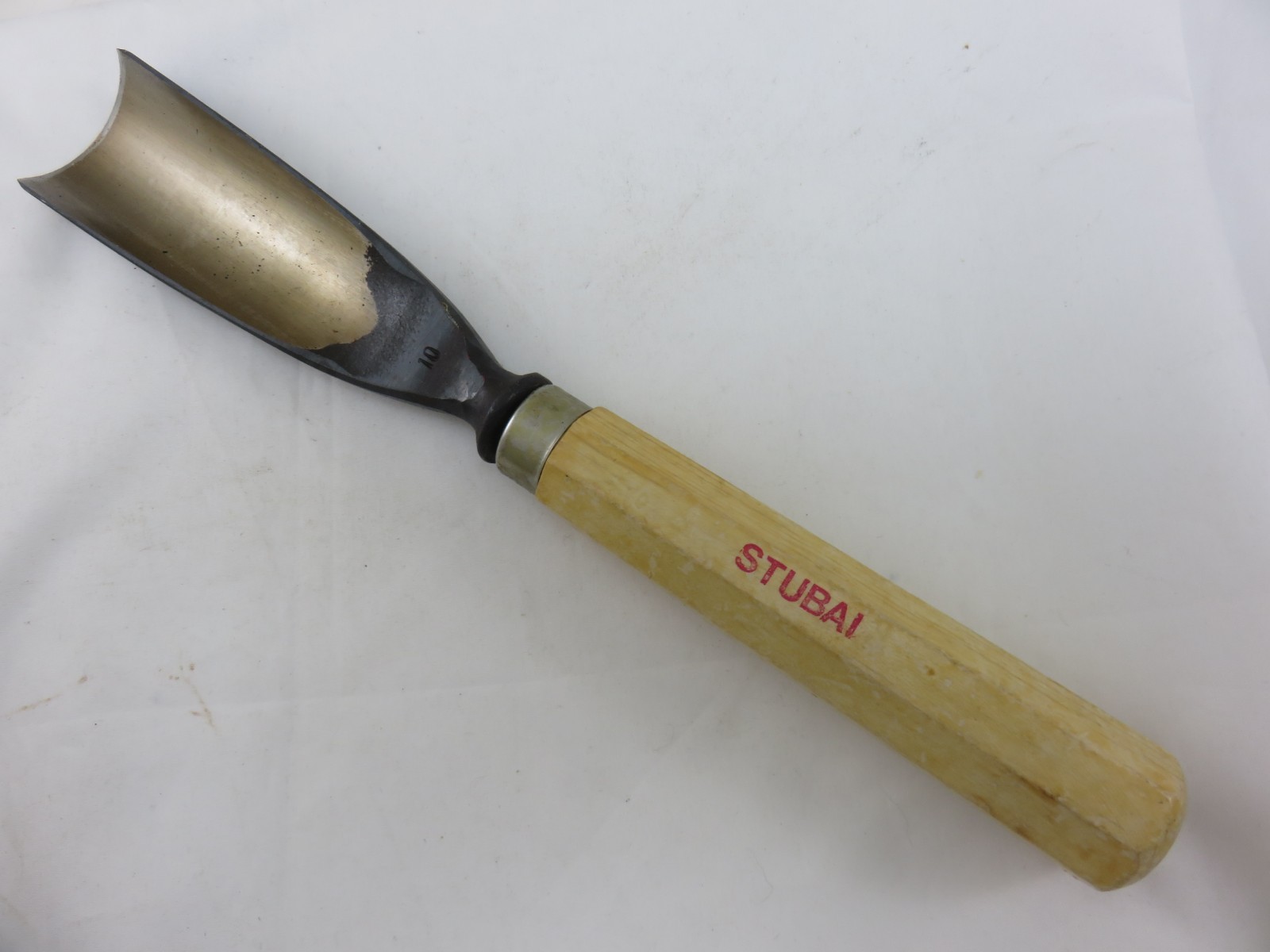 Stubai #10 Sweep 10 Straight Gouge Chisel Wood Carving Tool 40mm Austria UNUSED