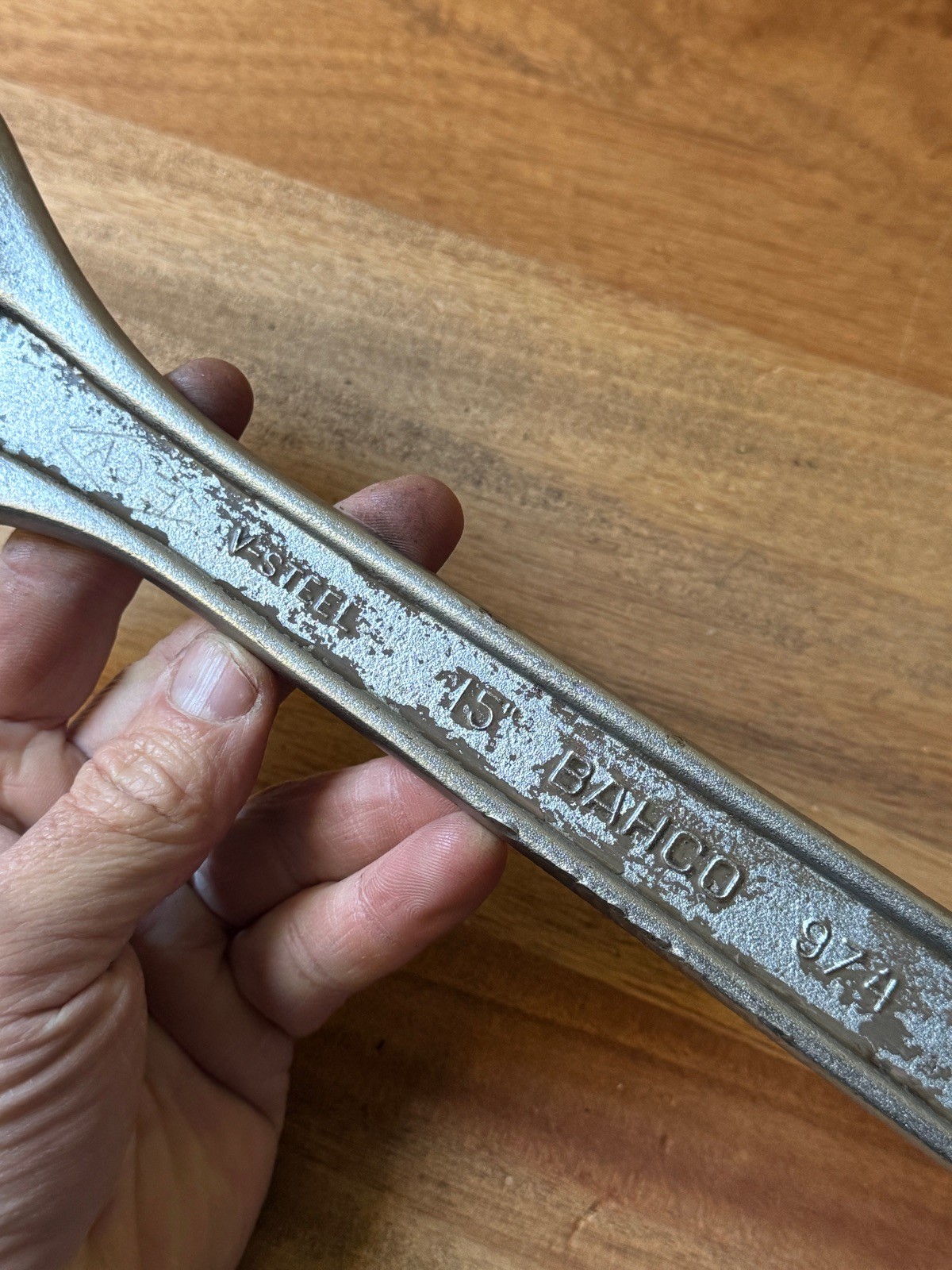 Vintage 1970’s BAHCO 974 375mm 15″ Adjustable Shifter Wrench Made in Sweden
