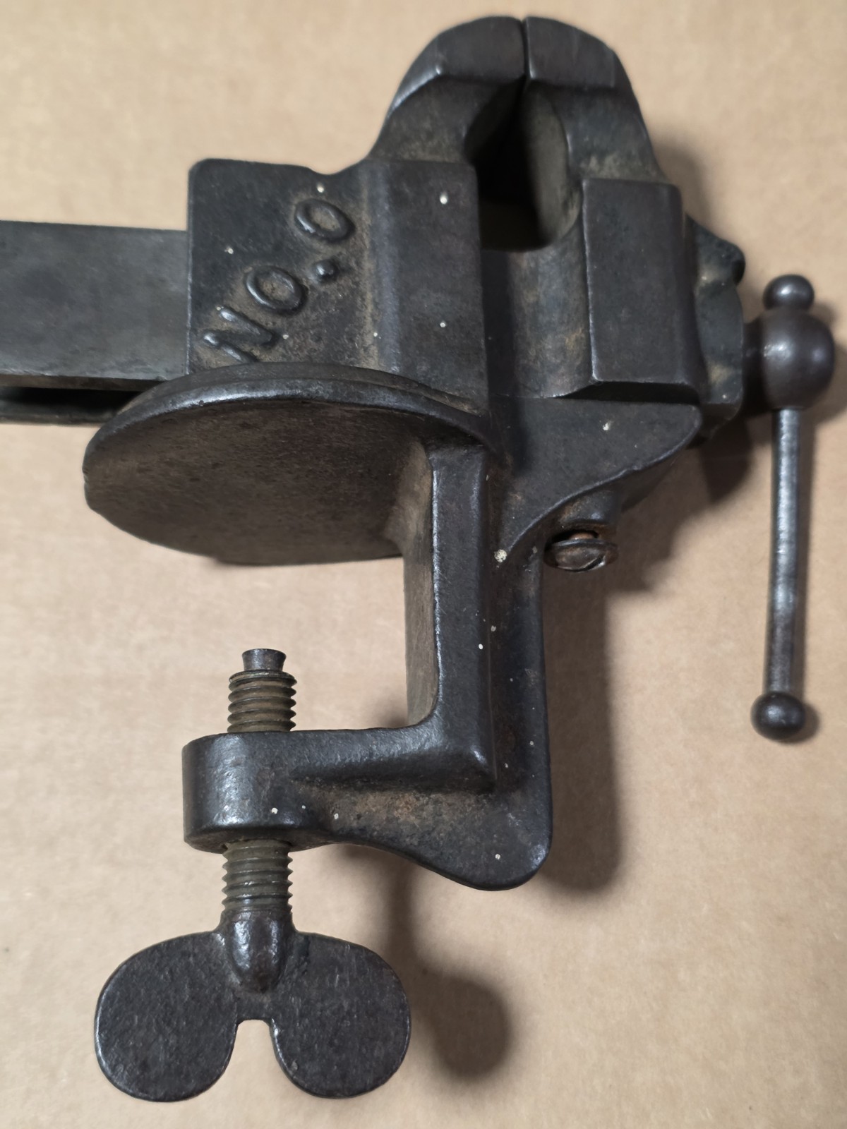 Vintage Rare Athol Jewelers Small Vise No. 0 A.M. Co Athol Mass