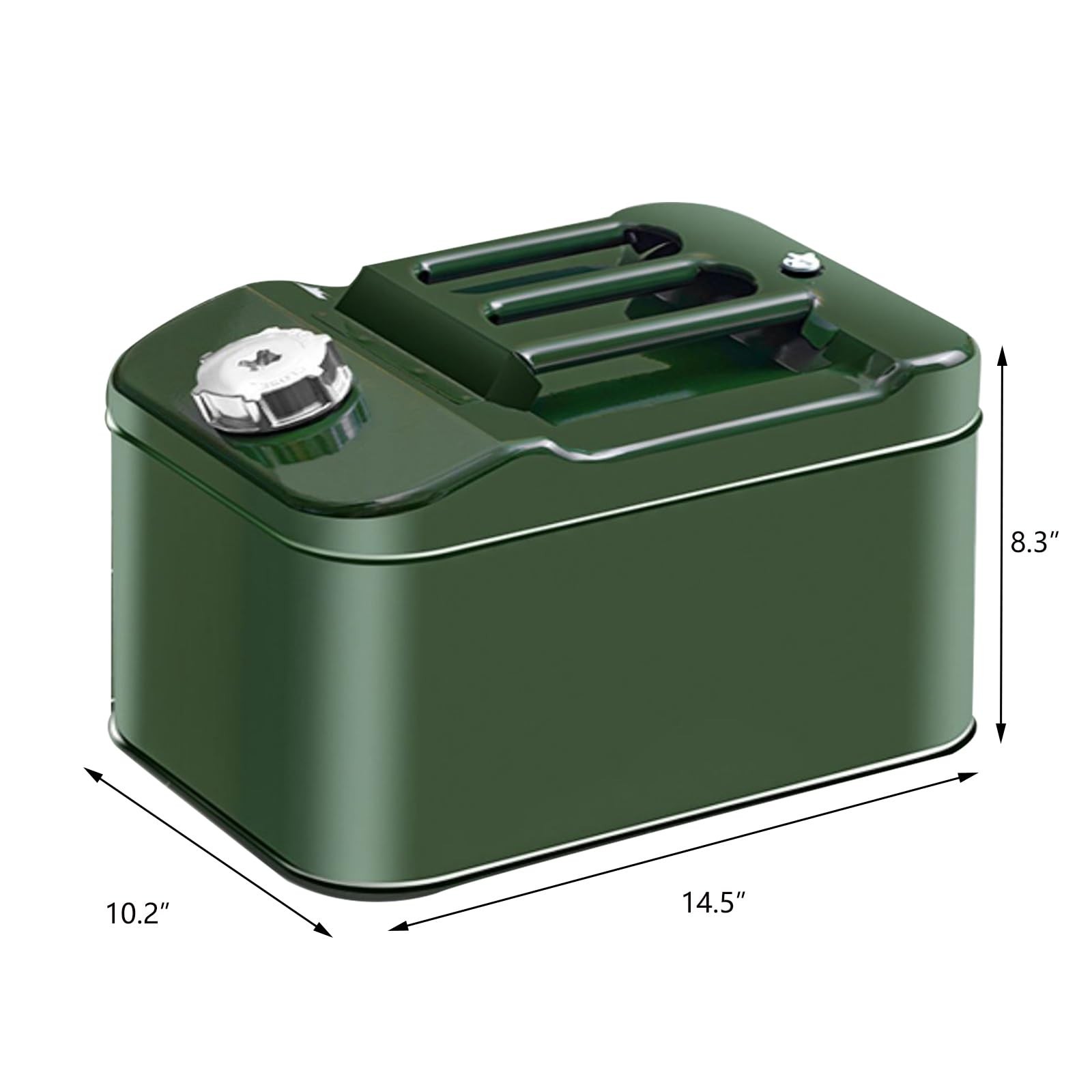 10L 2.5 Gallon Metal Water Can with Flexible Spout Water Container Water Can …