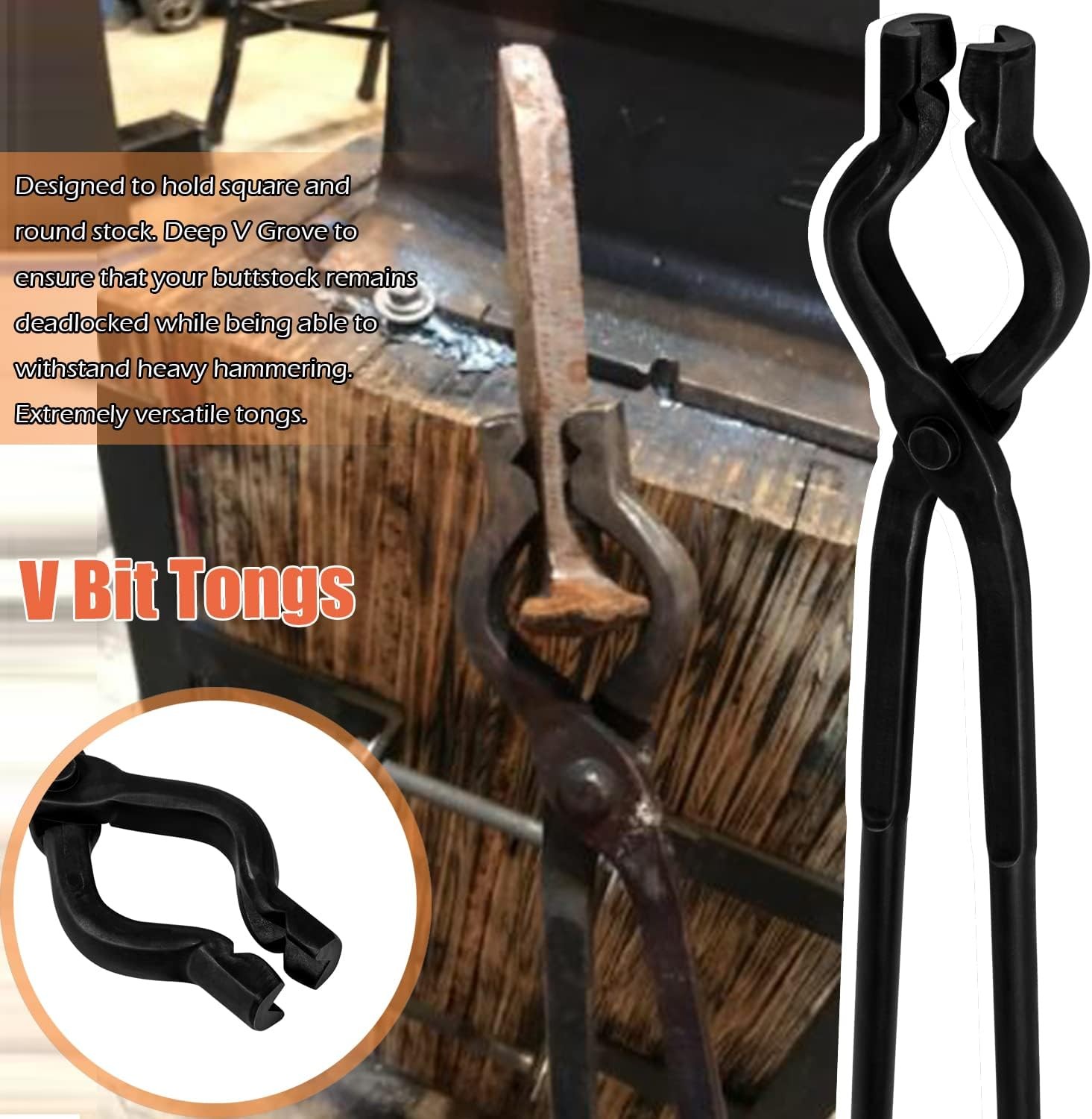 BLACKSMITH HAMMER & FORGE TOOLS KIT – STARTER BEGINNER MAKING KNIFE KIT