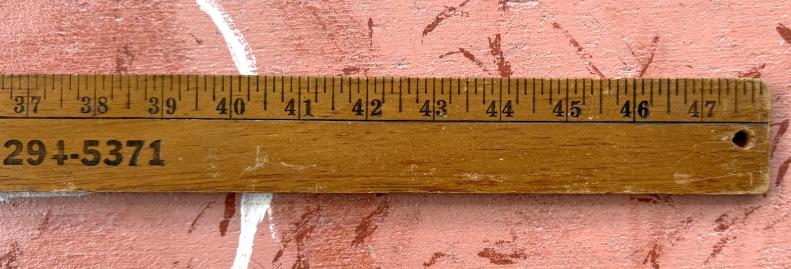 VINTAGE 48 INCH SERVICEMASTER ADVERTIZING RULER