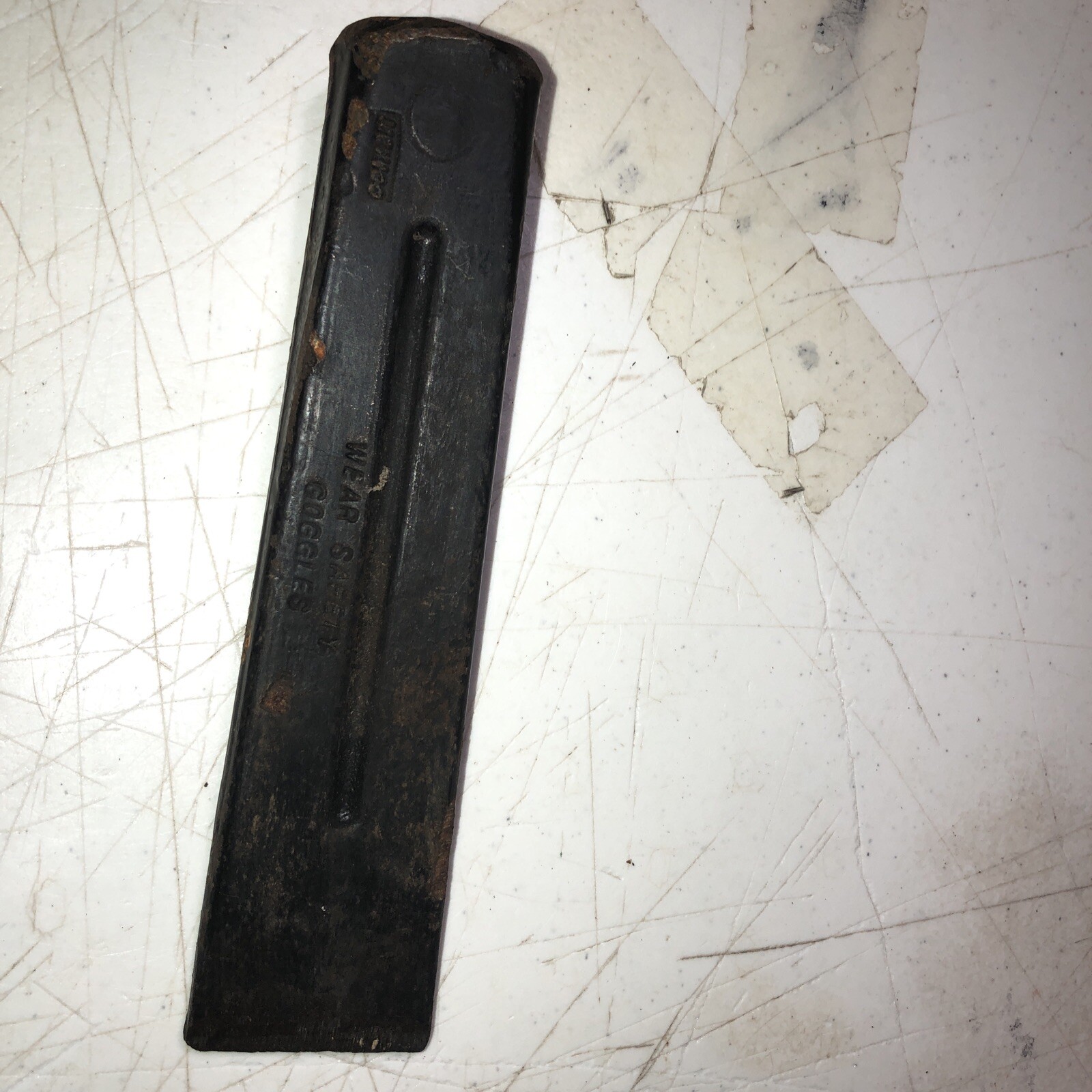 *RARE* Vintage Mexico Metal Steel Wood Splitter Splitting Maul Black 8.5” 4 Lb.