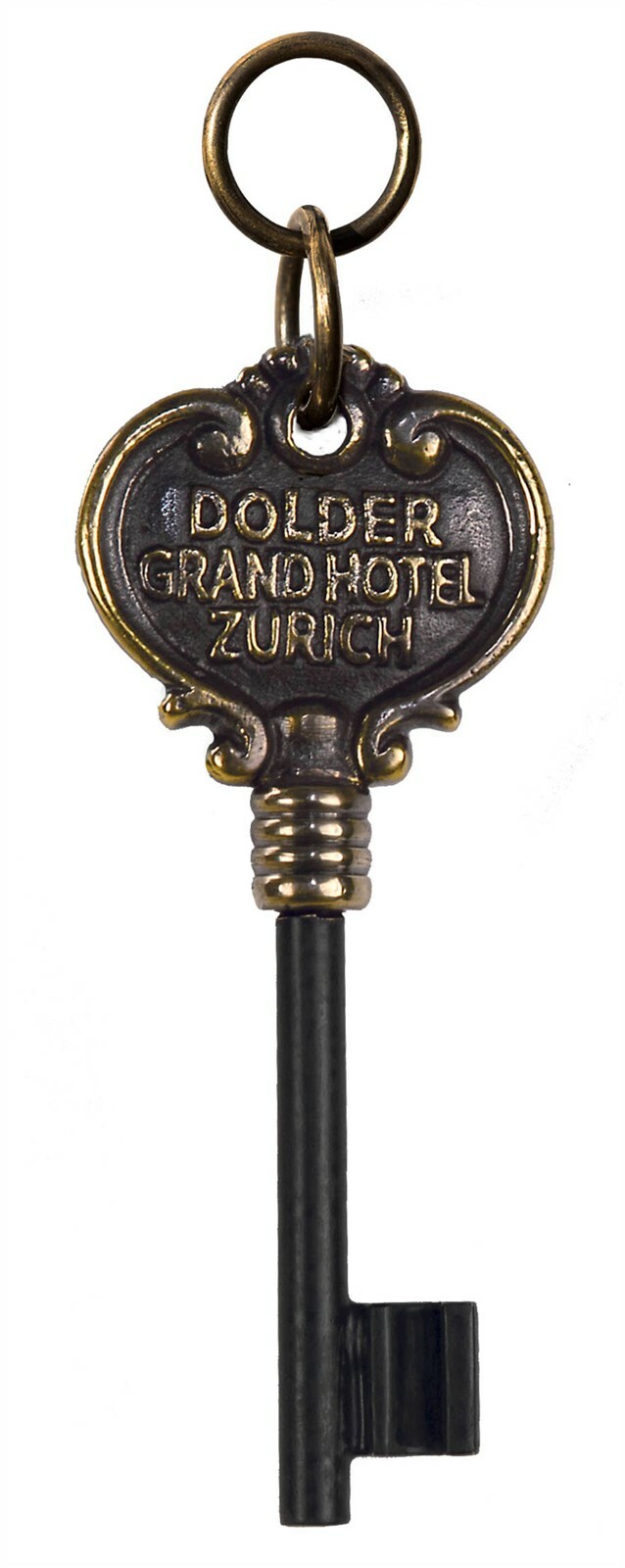Authentic Models KC000 Grand Hotel Key Rack with 4 Hotel Keys Replicas