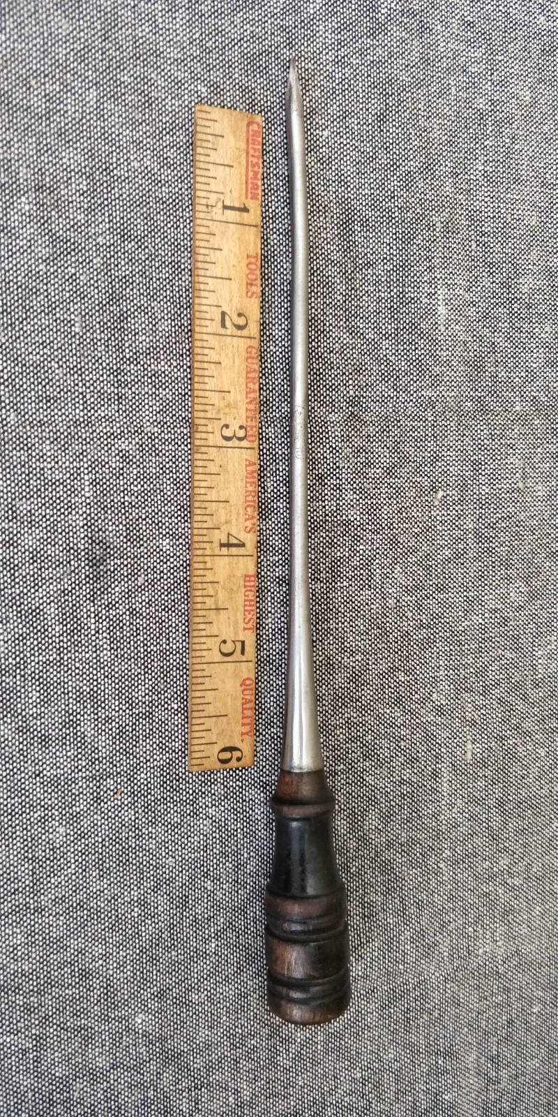 Vintage 7″ Hibbard Spencer & Bartlett OVB Our Very Best Rosewood Tool Handle