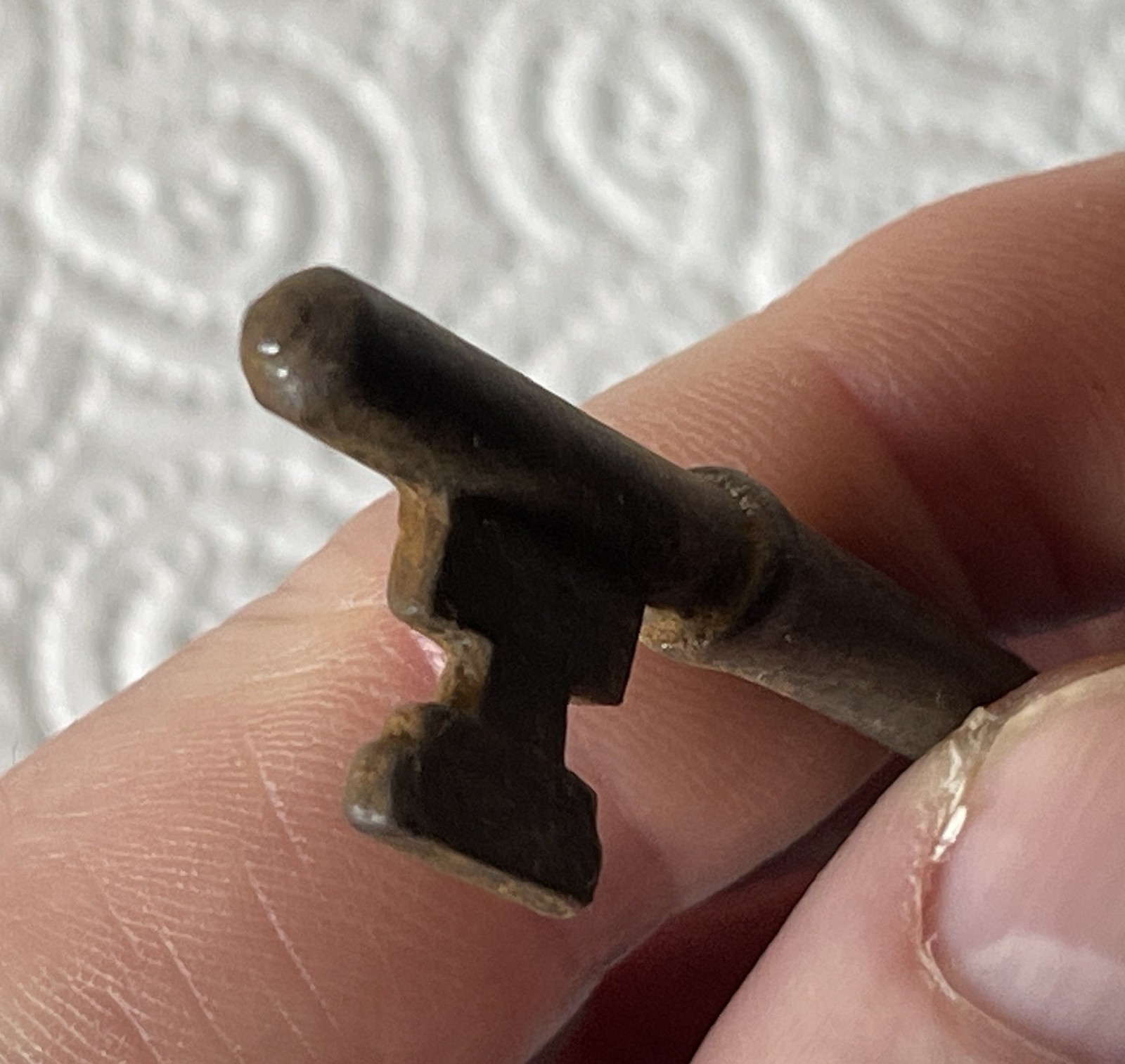 Vintage Antique Metal Skeleton / Ornament / Escape Room Key ~ 8.5cm Long #pC102