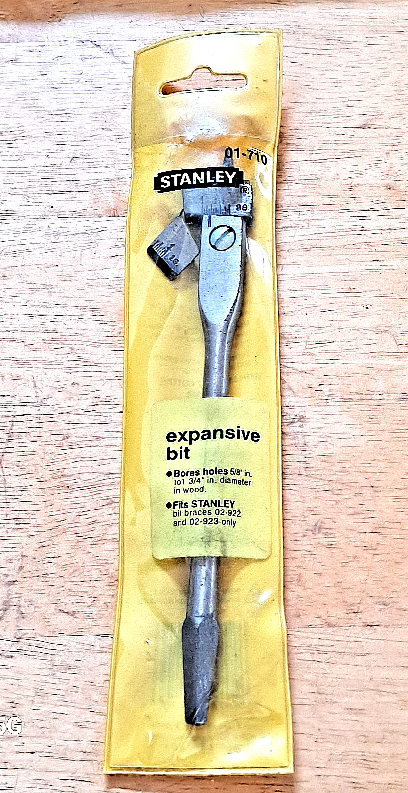 Vintage Stanley 01-710 Expansive Drill Bit Bores Holes 5/8″ TO 1-3/4″ NEW NOS