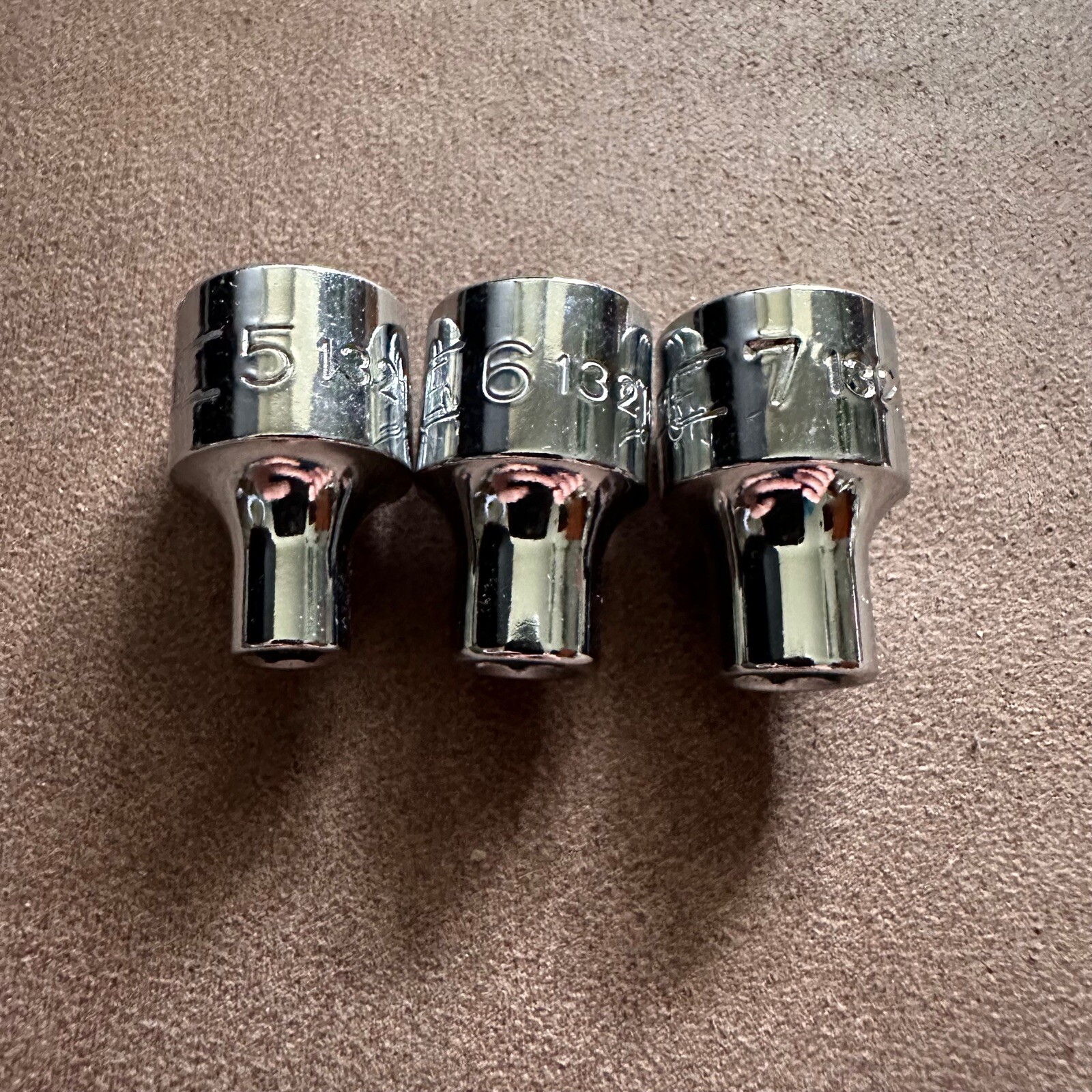 3x AS NEW SIDCHROME 13 SERIES METRIC 5-7MM 3/8″ DR 6 POINT HEX SOCKET TOOL