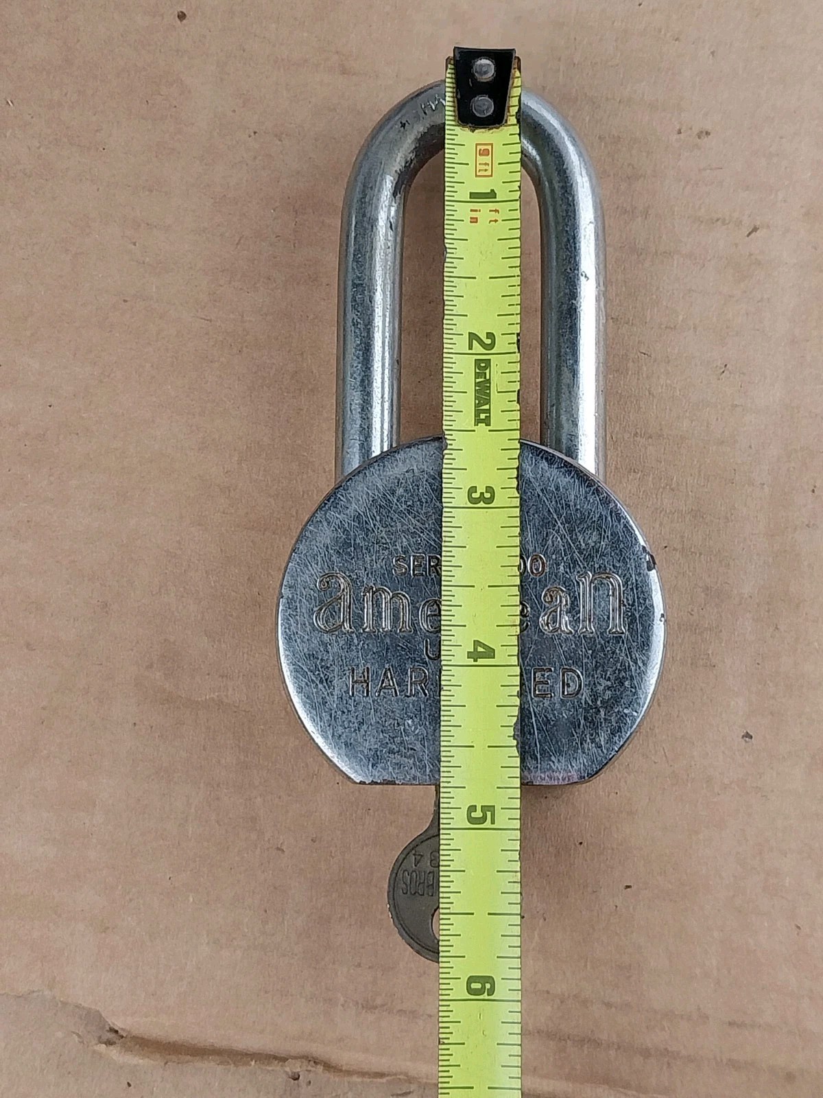 American Lock Series 600 Hardened Padlock Made in USA Working w/ Key