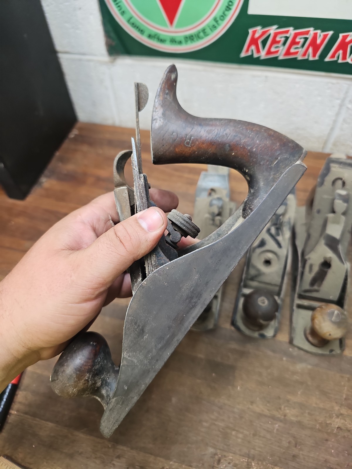 S45- 5 vintage No. 4 size Planes – Stanley Craftsman Etc