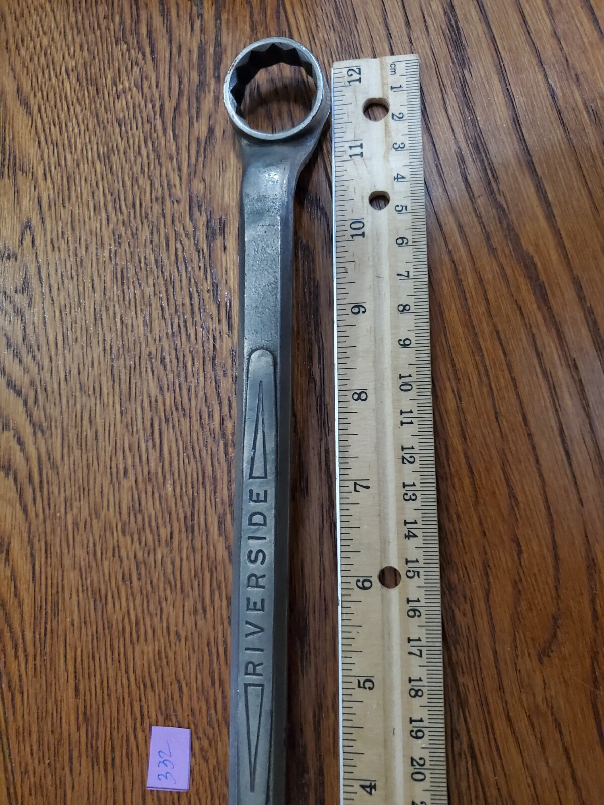 Vintage Riverside Offset Box End Wrench 13/16″ X 7/8″ USA Wards Rare
