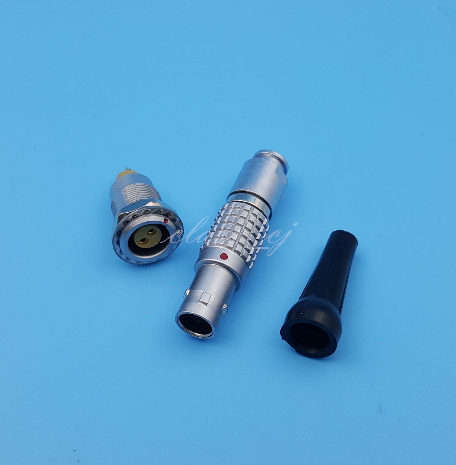 1Set 2Pin Push Pull M9 Aviation Cable Plug Connector Compatible 0B FGG EGG 302