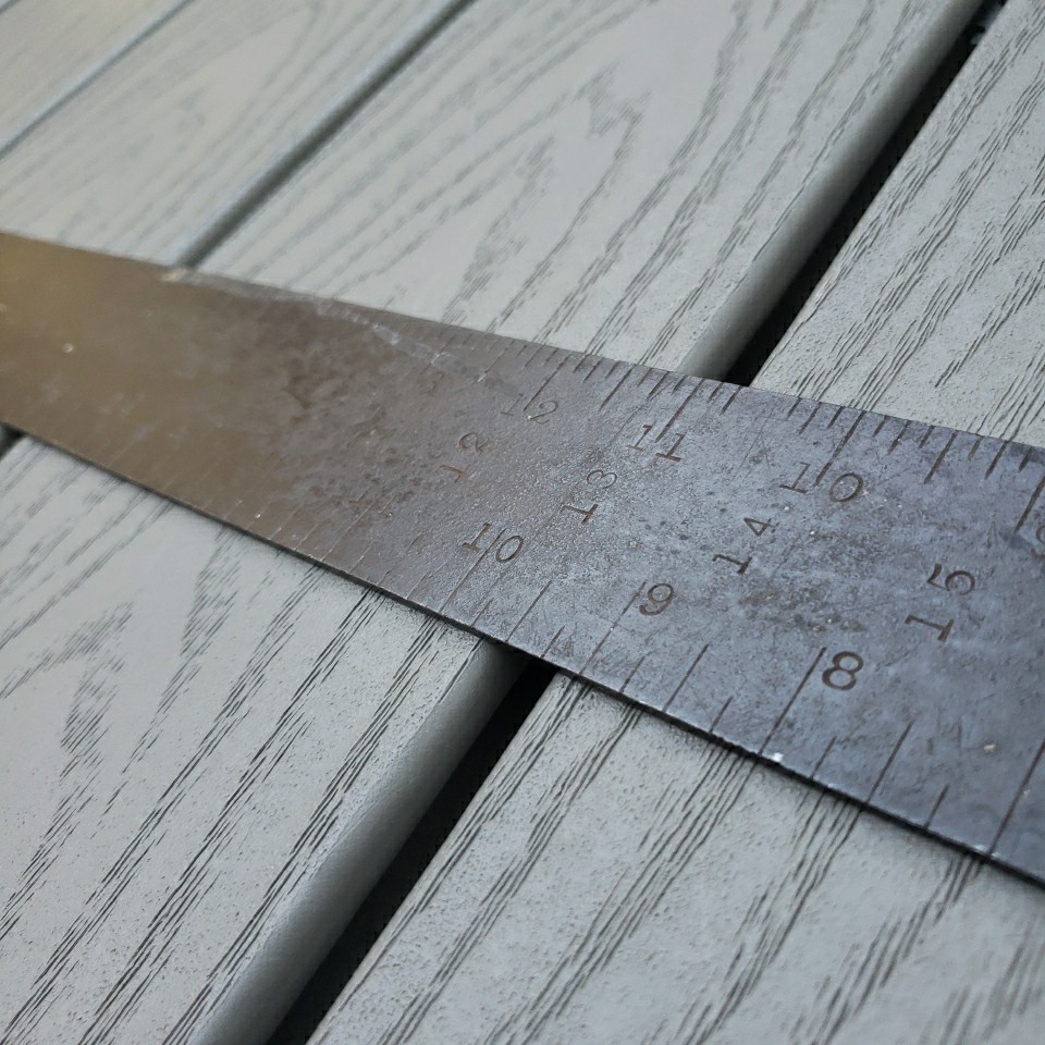 Vintage Framing Square Construction Builder SARGENT Black Heavy Steel 24″ X 16″