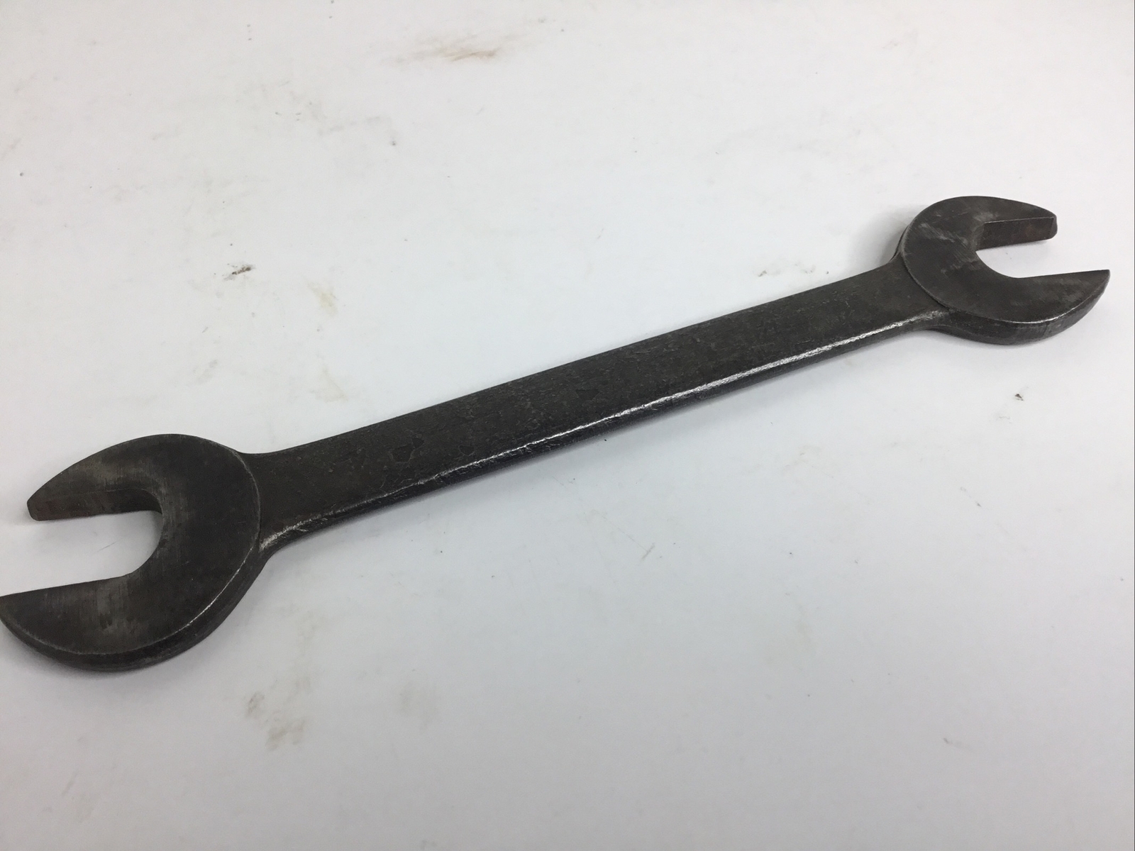 Vintage CHROM-VANADIUM German Steel 19/18 Open Wrench 3/16” Thick Solid