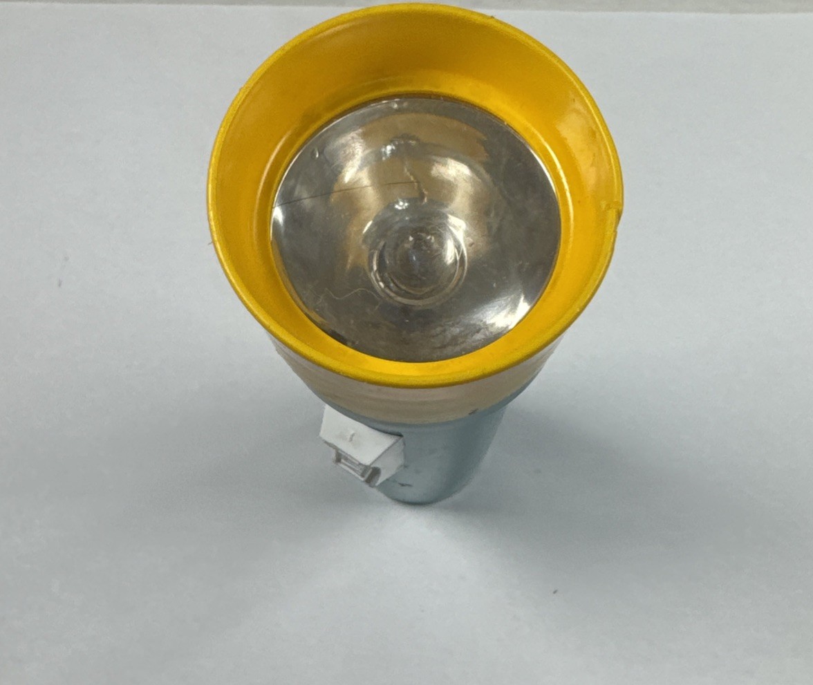 Eveready Flashlight Turquoise Blue/ Yellow/ White Vintage Plastic Untested