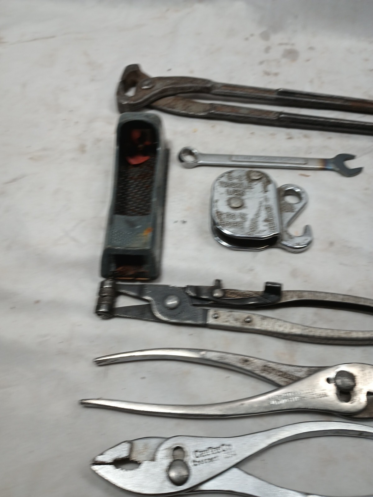 Lot of Vintage Tools For Mechanics And Carpenters Files Wrench Bits Misc Os447