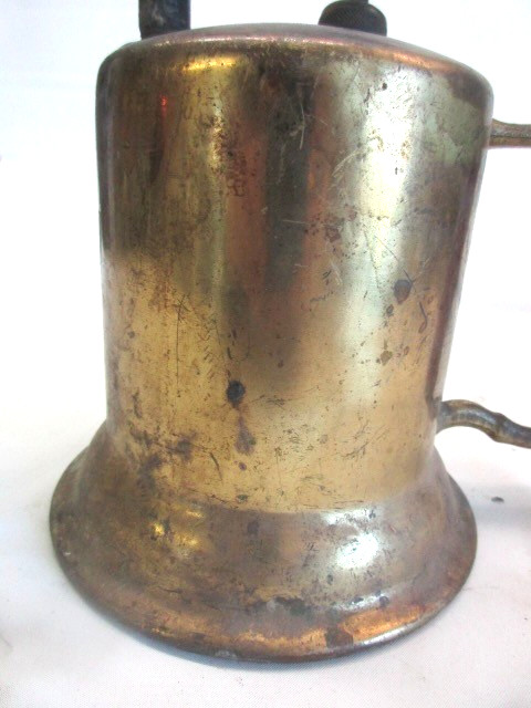 Vintage Turner Brass Red Handle Blow Torch w/ Grover Soldering Iron