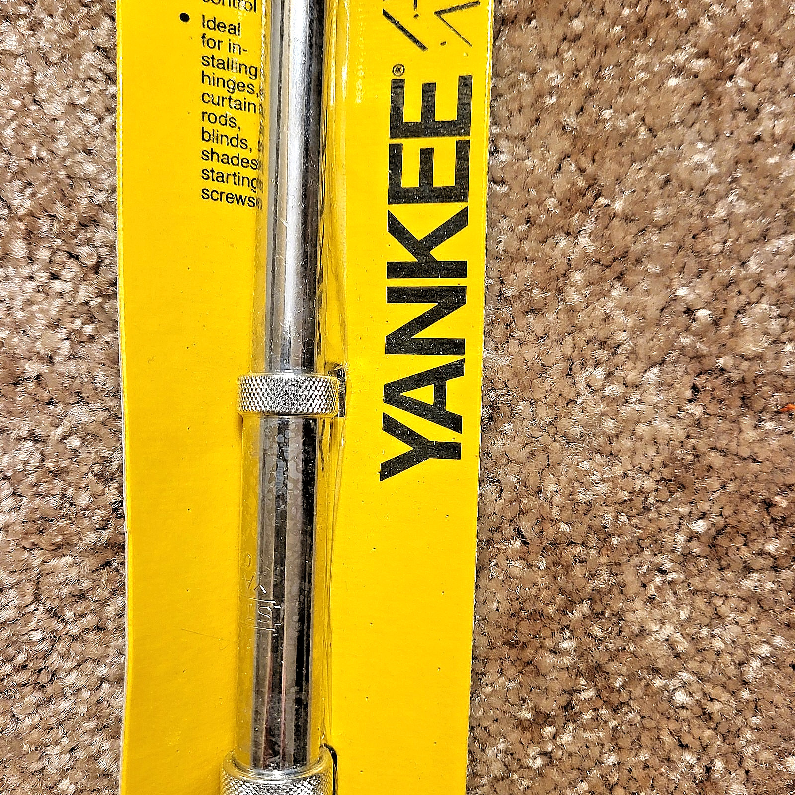 Vintage NOS Stanley Yankee Push Drill 03-043 With 8 Bits On Card USA – NEW