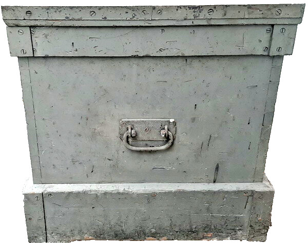 VERY RARE Antique 19th Century Oak Carpenter’s Box with 8 Internal Trays