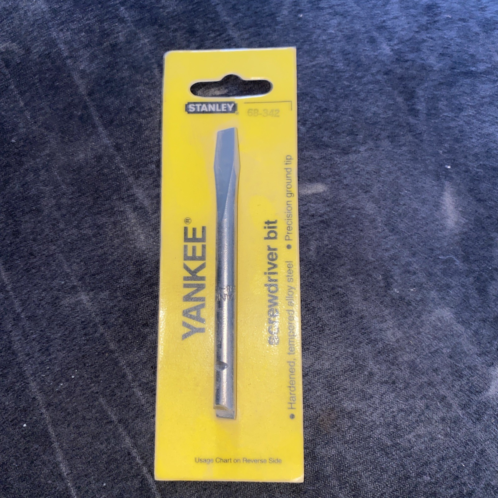 Stanley Yankee 68-346/68-347 #. 2 Flat Tip Slot Tip Screwdriver Bit 133,135,233