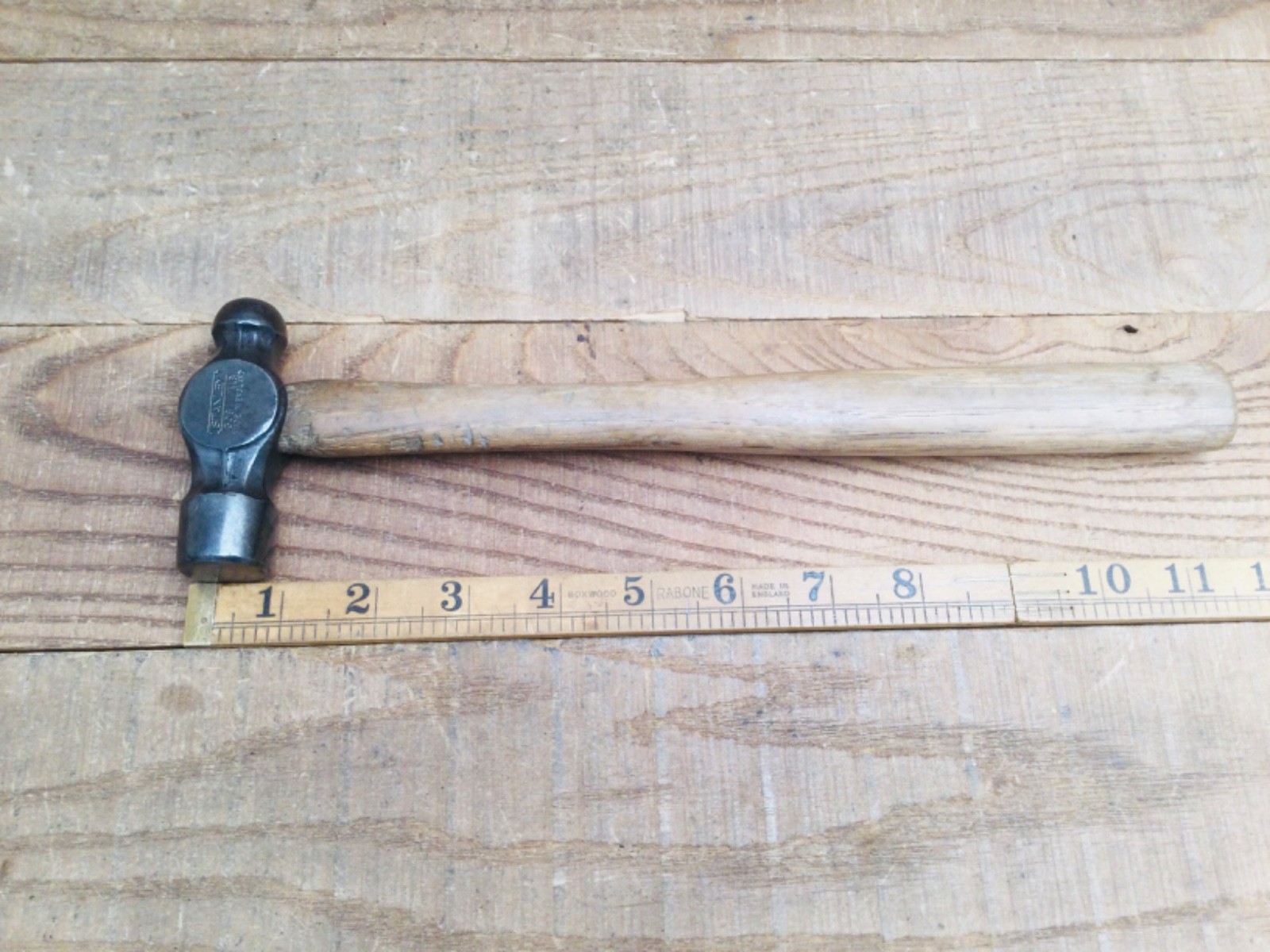 Vintage Stanley 308 Engineers 1/2lb Ball Pein Hammer