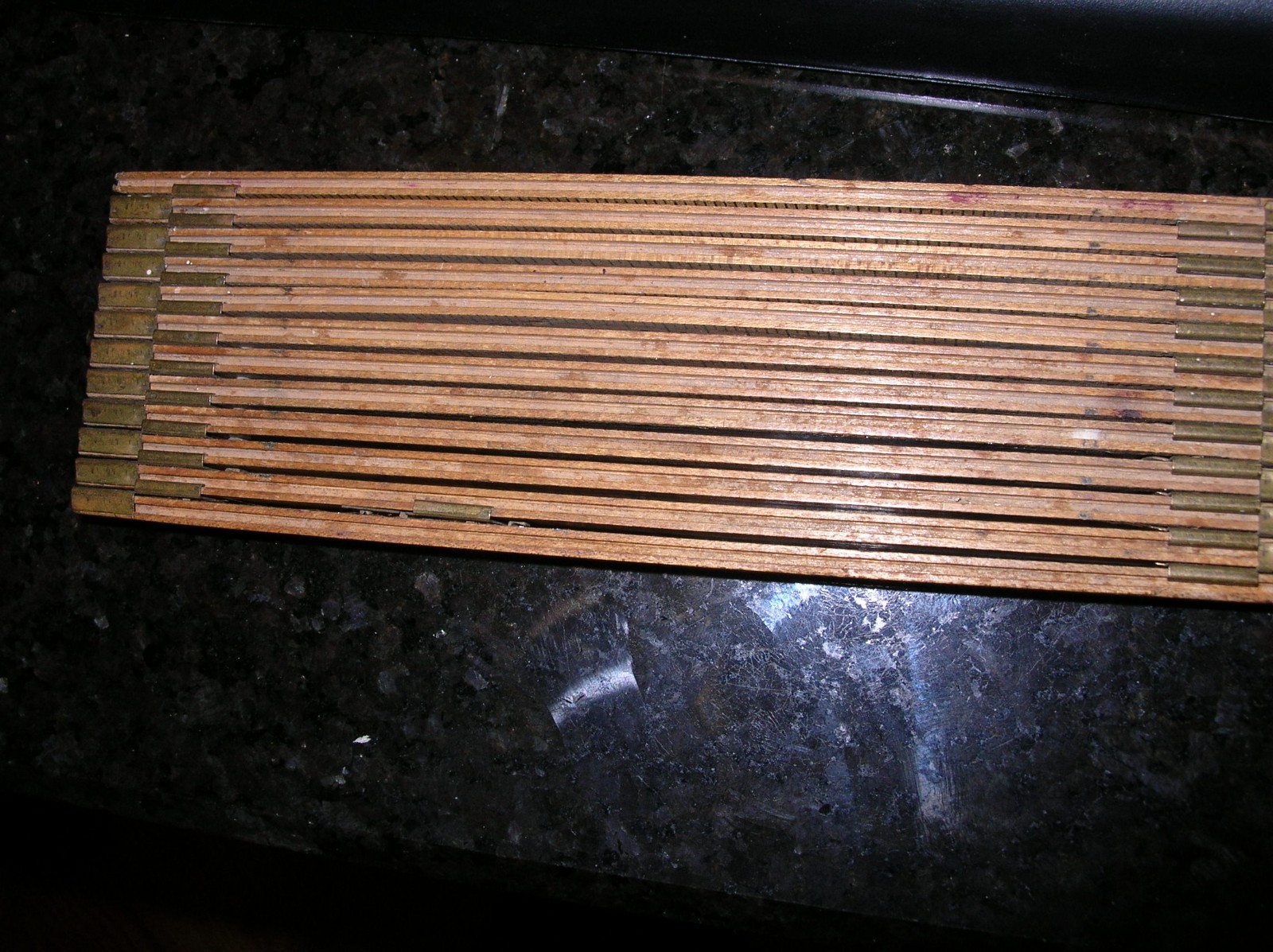 Interlox Master Rule Co NYC 72″ Sliding Wood Ruler #106 Antique Carpenter Tool