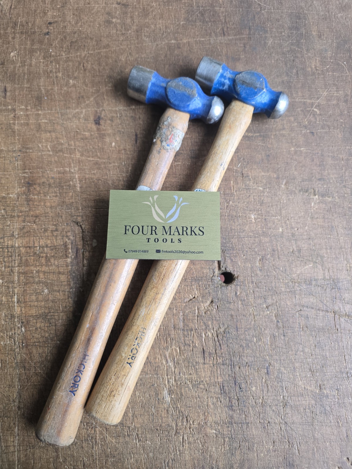 A Pair Of Whitehouse 1lb Engineers Ball Pein Hammers